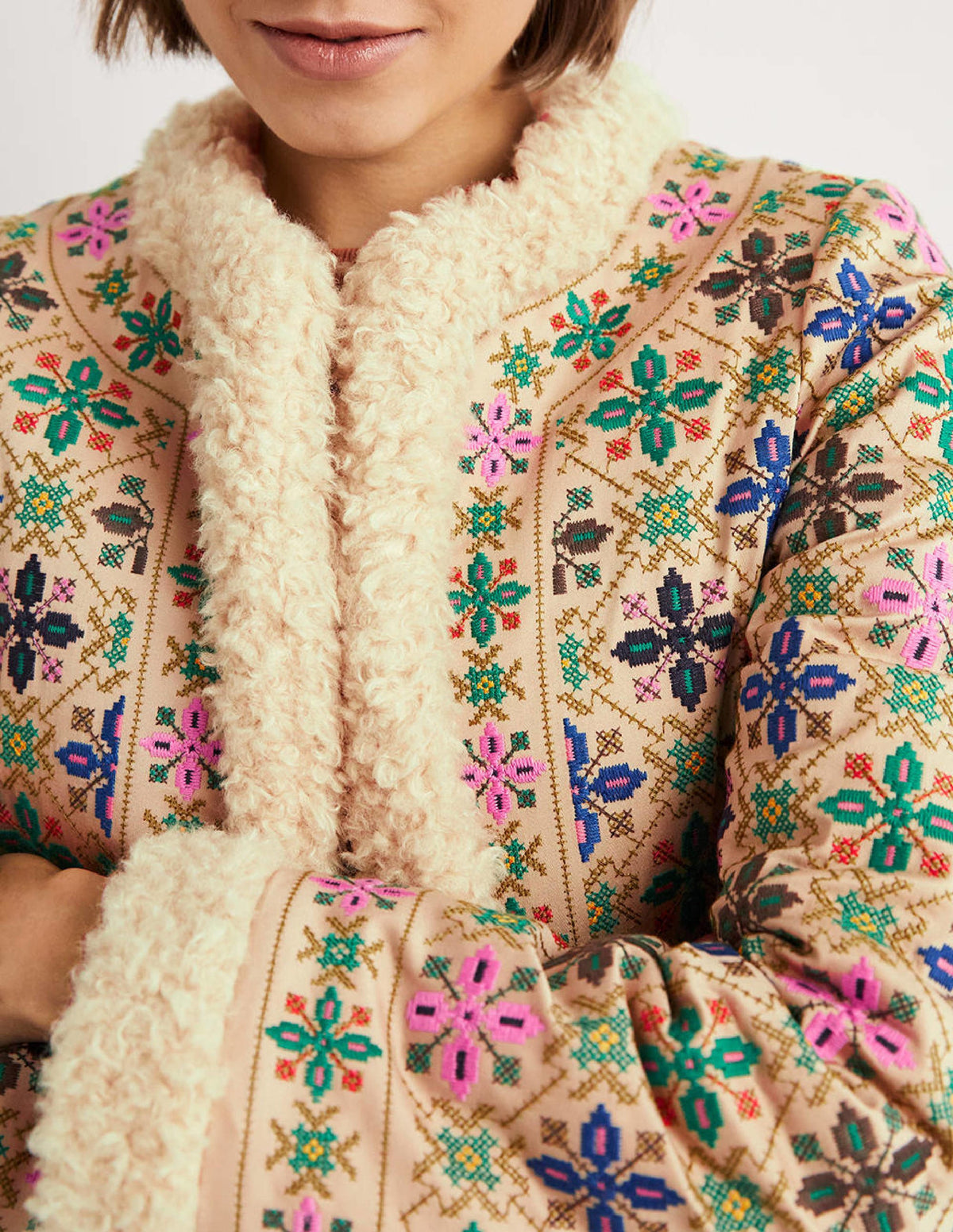 Faux Shearling Jacket-Rope - Image 4
