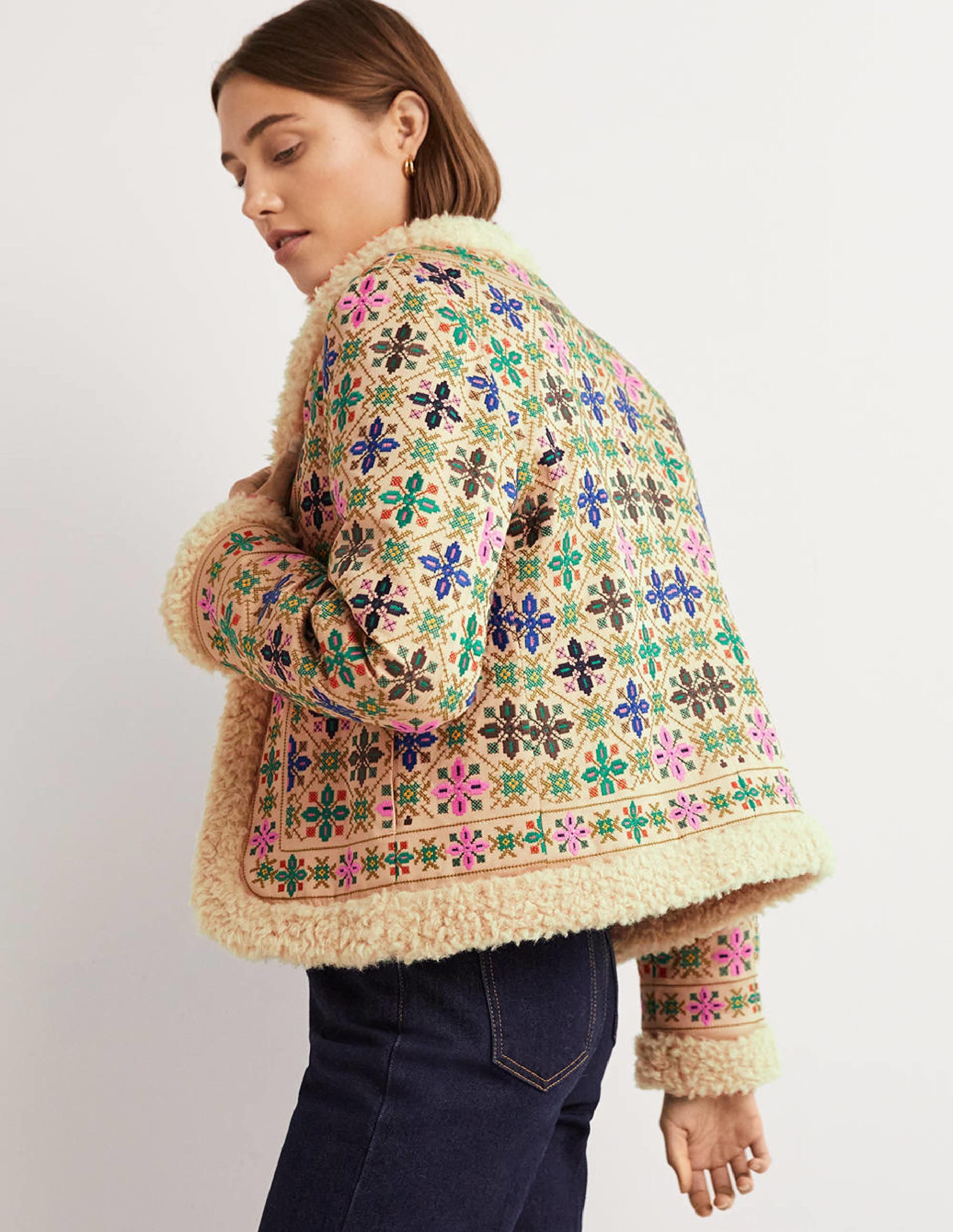 Faux Shearling Jacket-Rope - Image 5