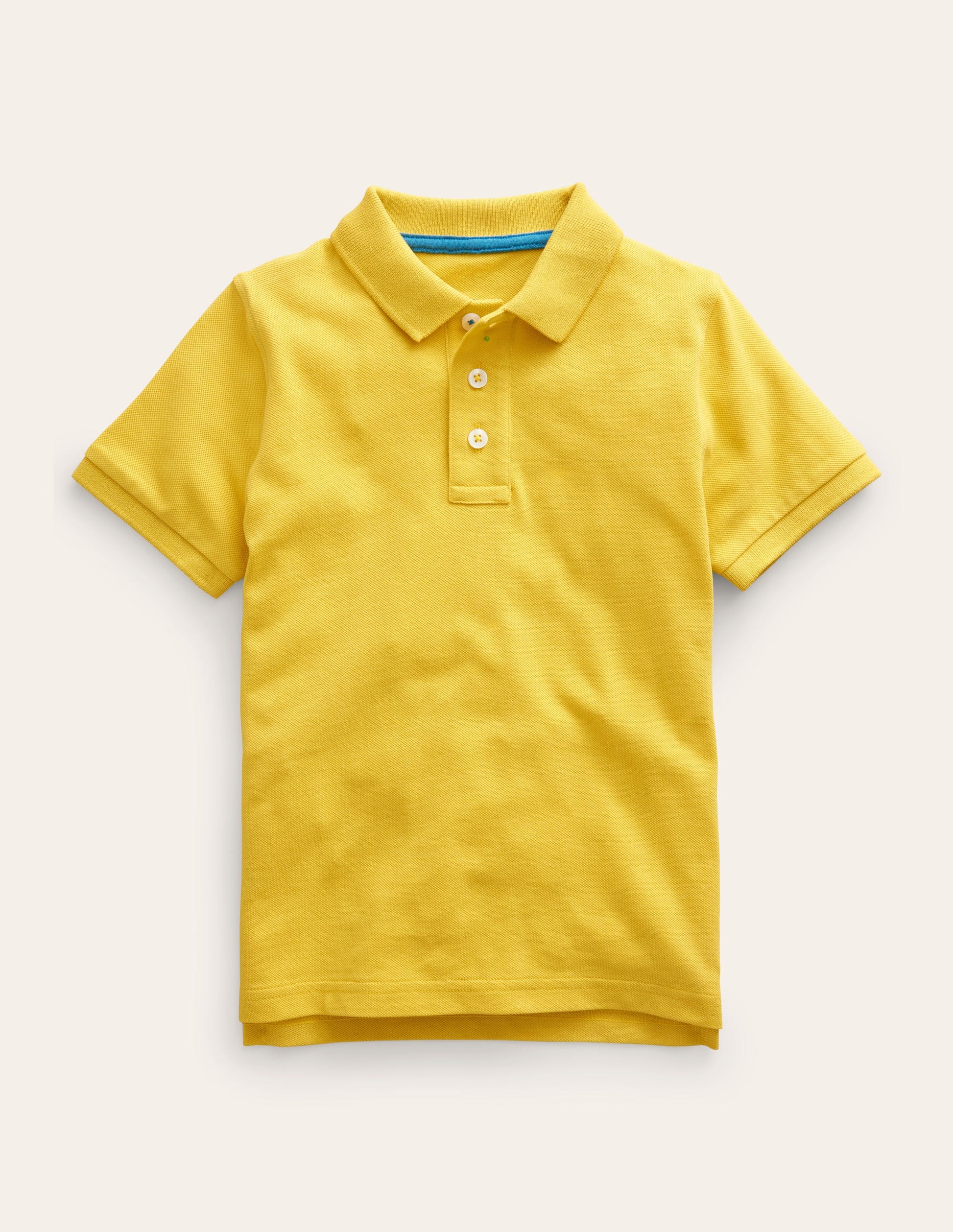 Piqué Polo Shirt-Sweetcorn Yellow-1