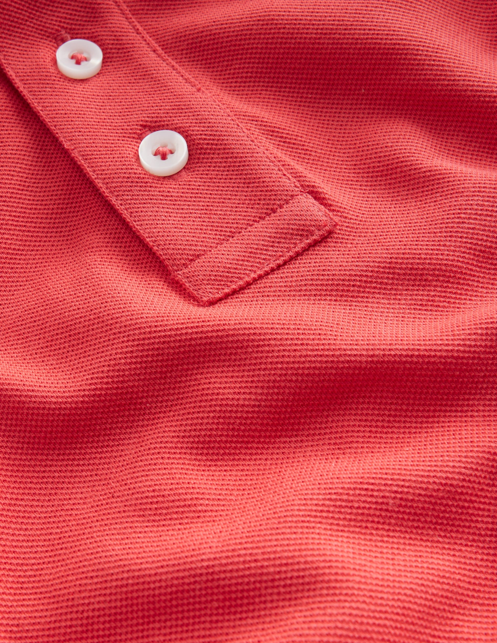 Piqué Polo Shirt-Jam Red-3