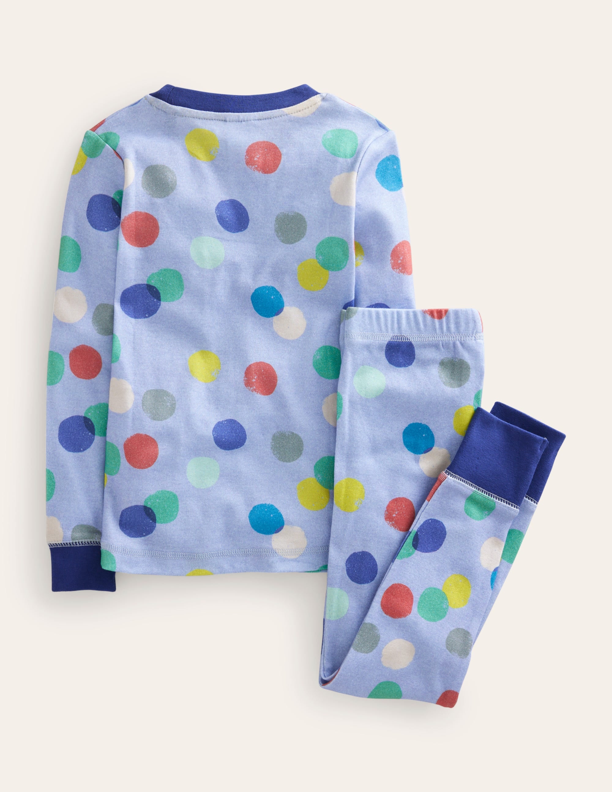 Snug Single Long John Pyjamas-Multi Spot - Image 2