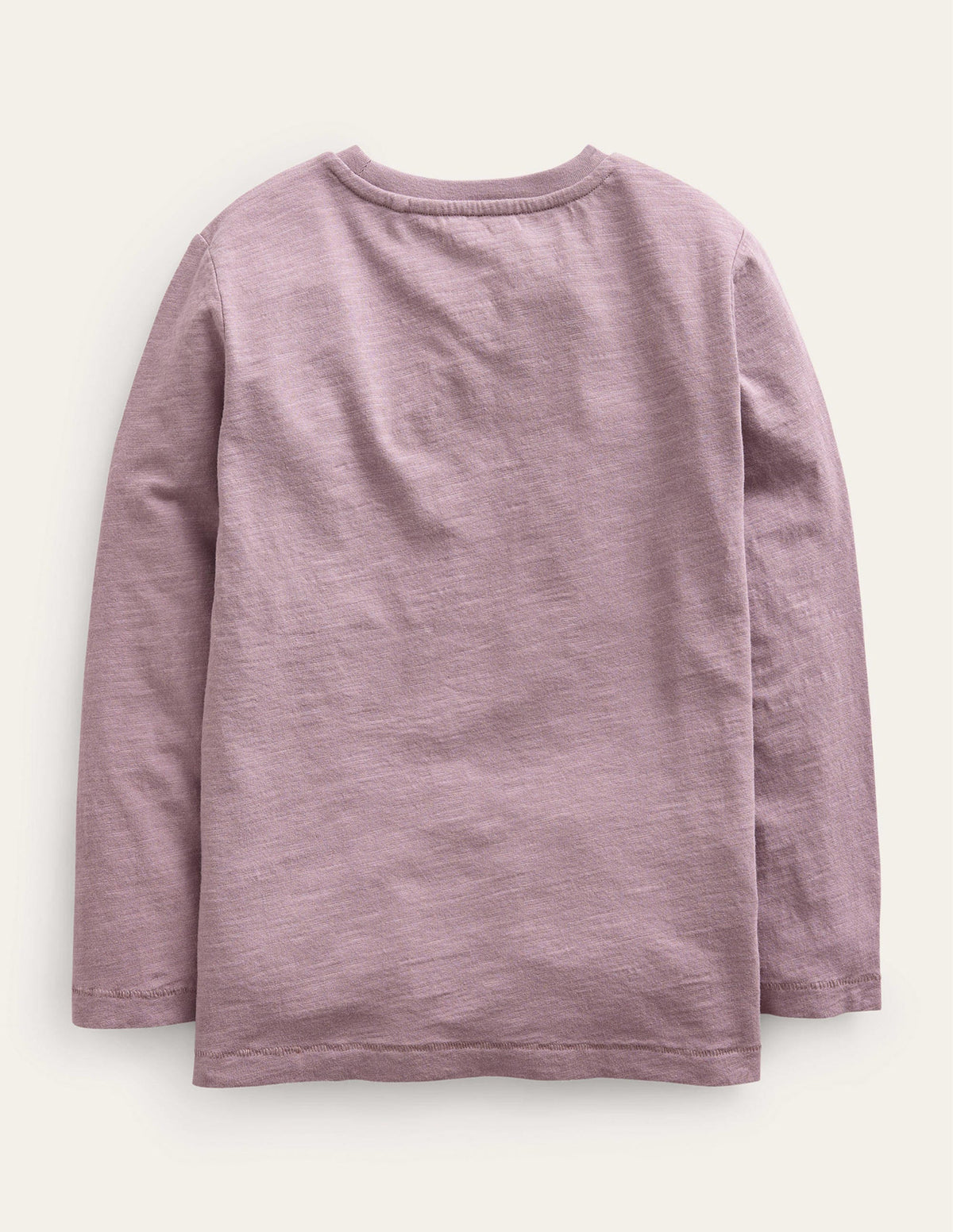 Long-sleeved Washed T-shirt-Lilac-2