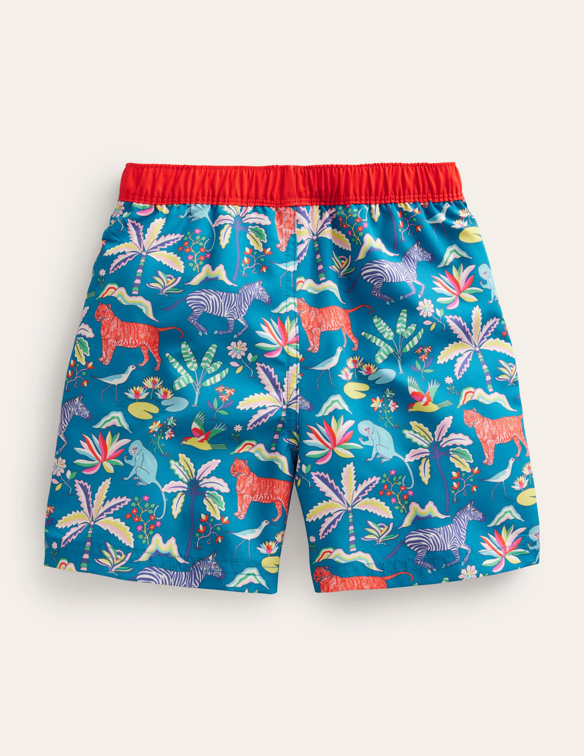 Swim Shorts-Island Blue Tropical Garden - Image 2