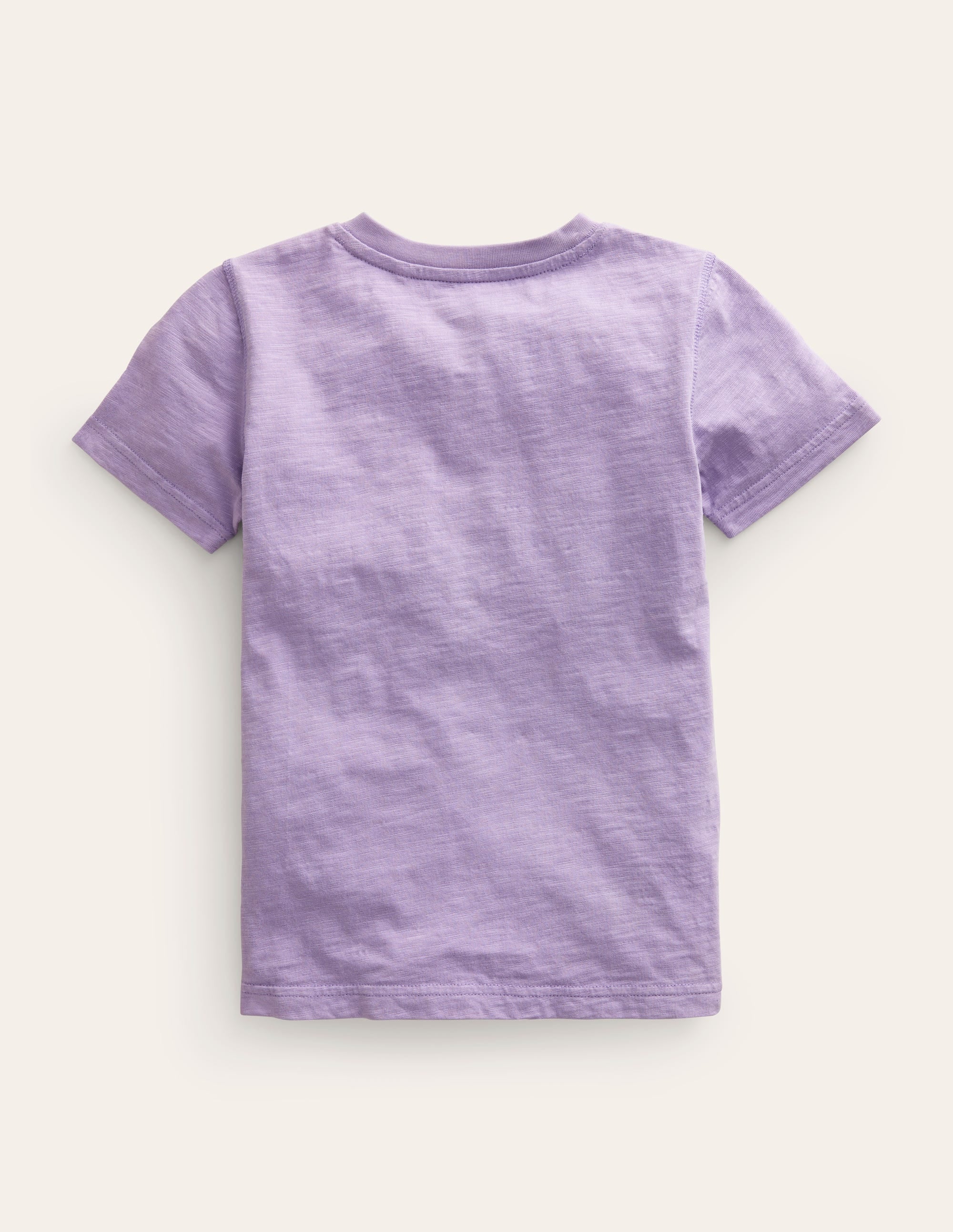 Washed Cotton Henley T-shirt-Misty Lavender - Image 2