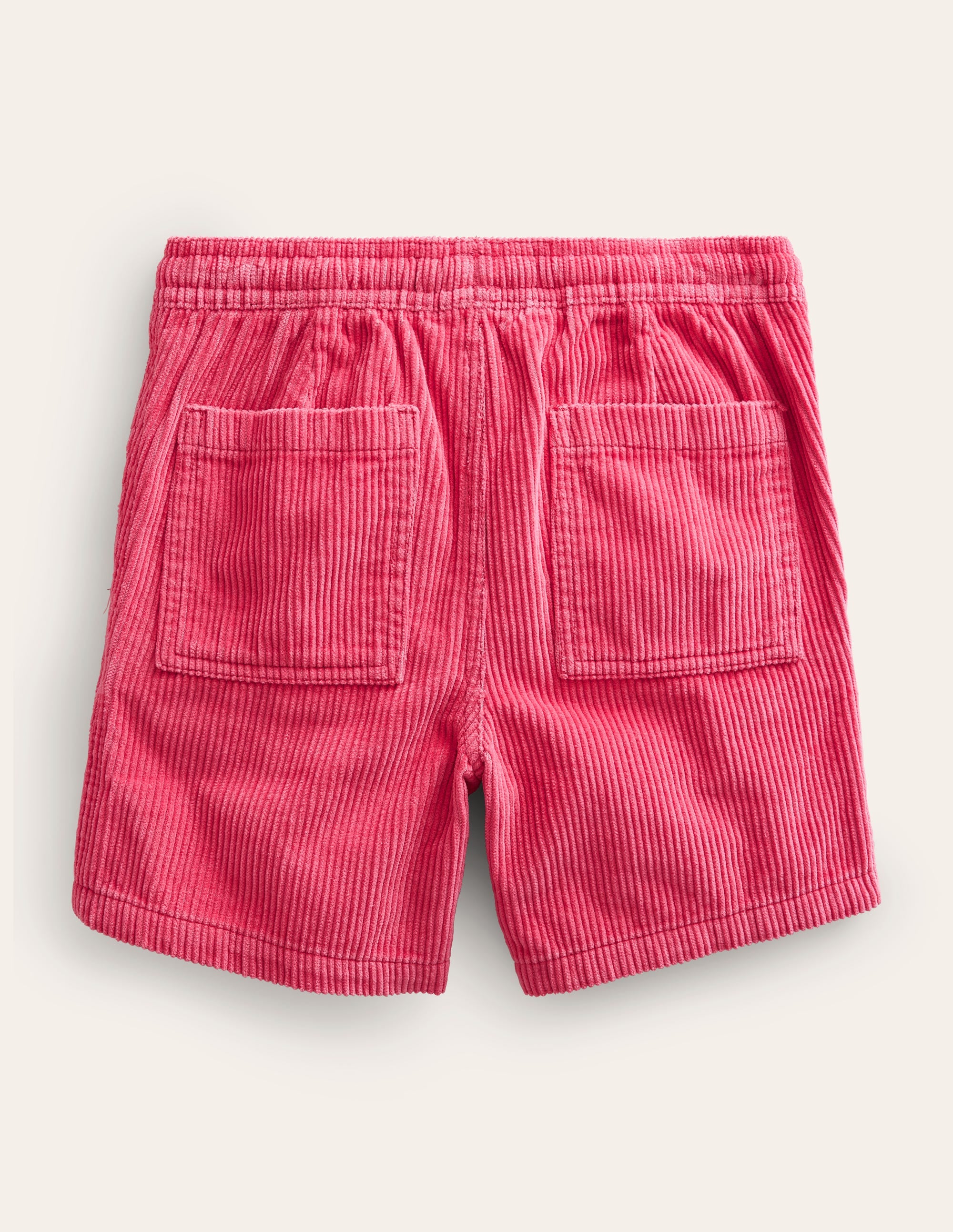Retro Cord Shorts-Rose Red - Image 2