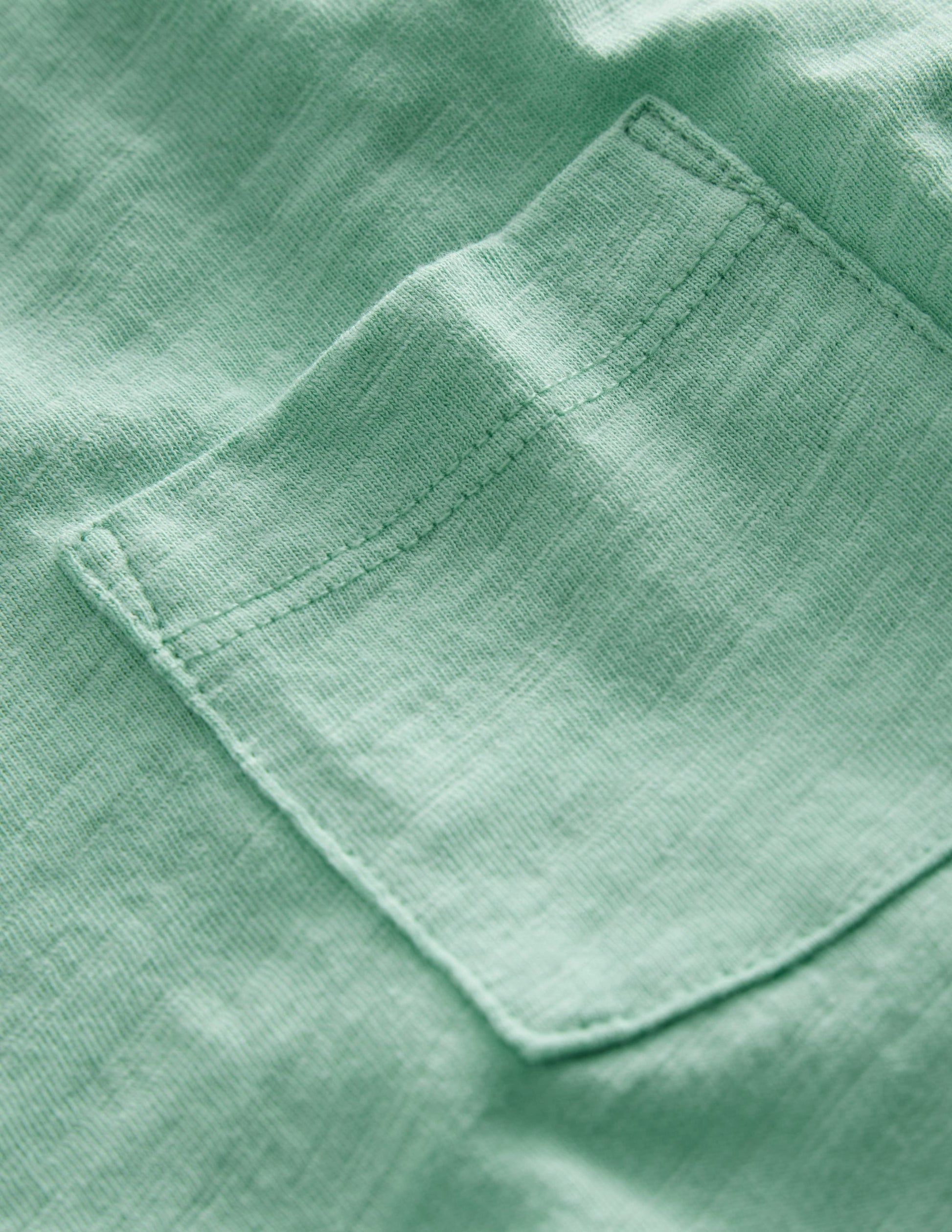 Washed Slub T-shirt-Opal Green-3