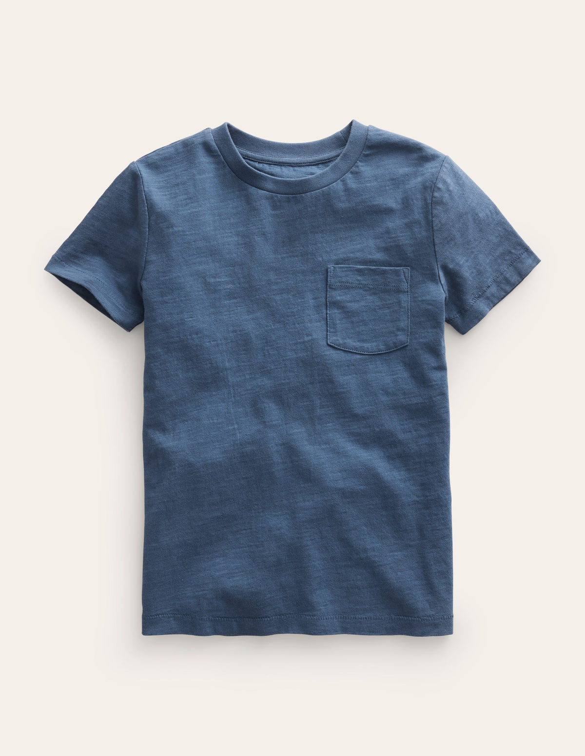 Washed Slub T-shirt-Robot Blue - Image 1