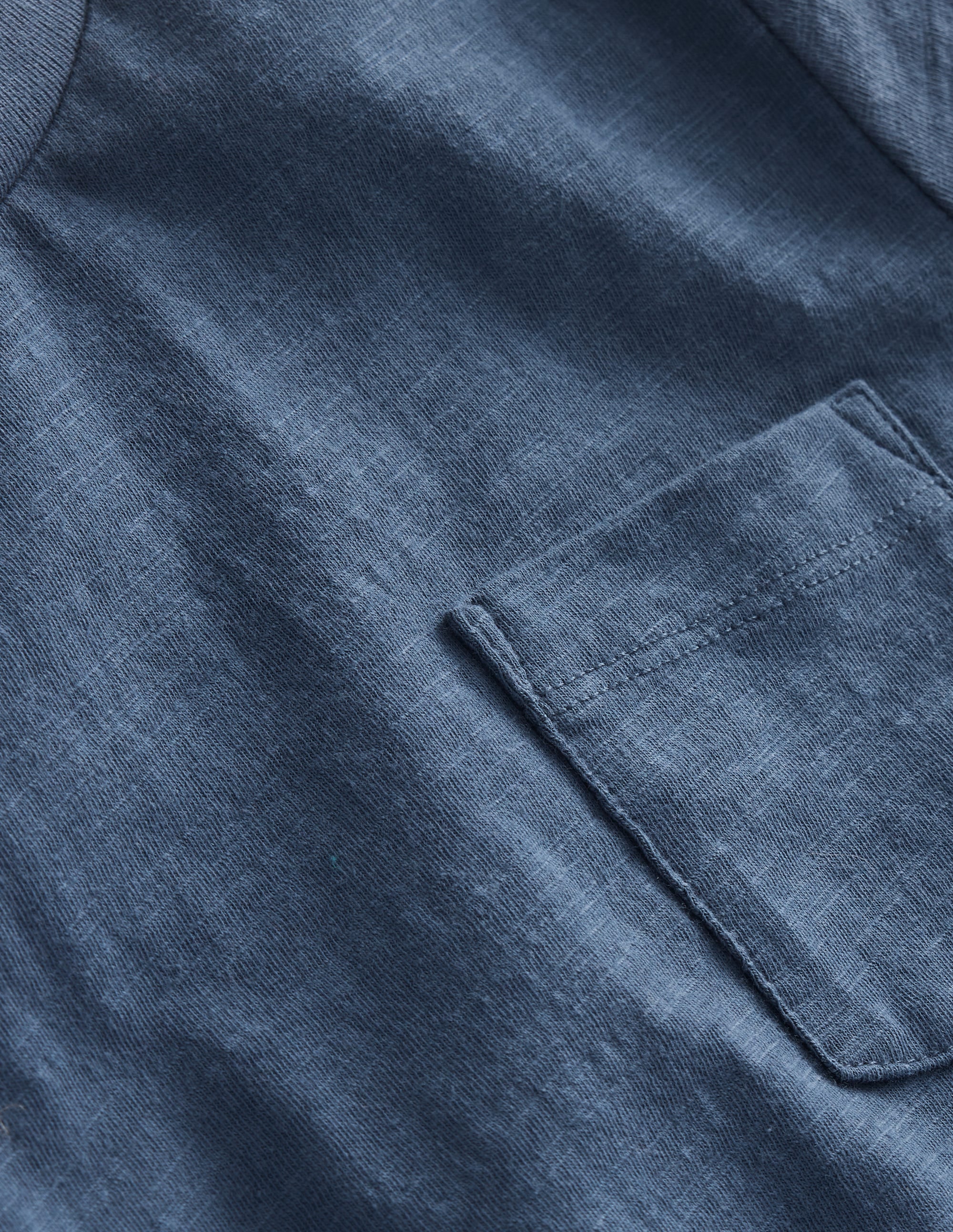 Washed Slub T-shirt-Robot Blue - Image 3