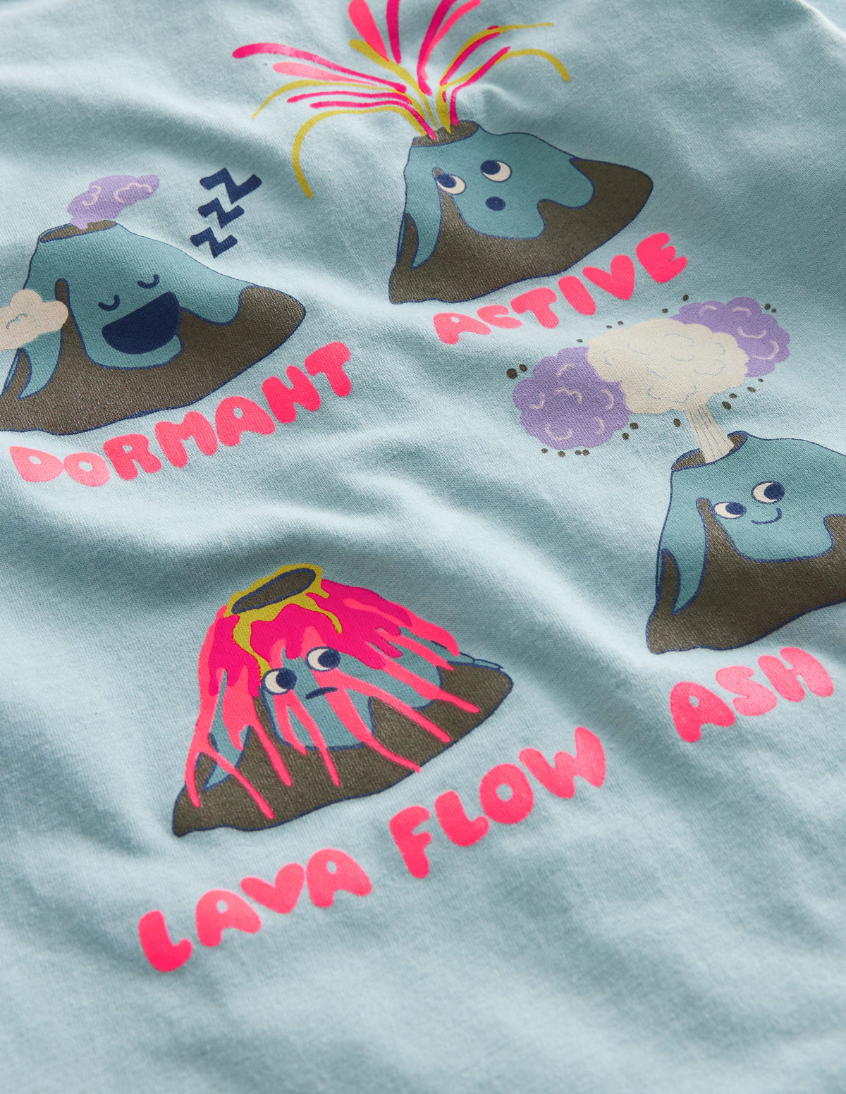 Front & Back T-shirt-Tourmaline Blue Mountain-3