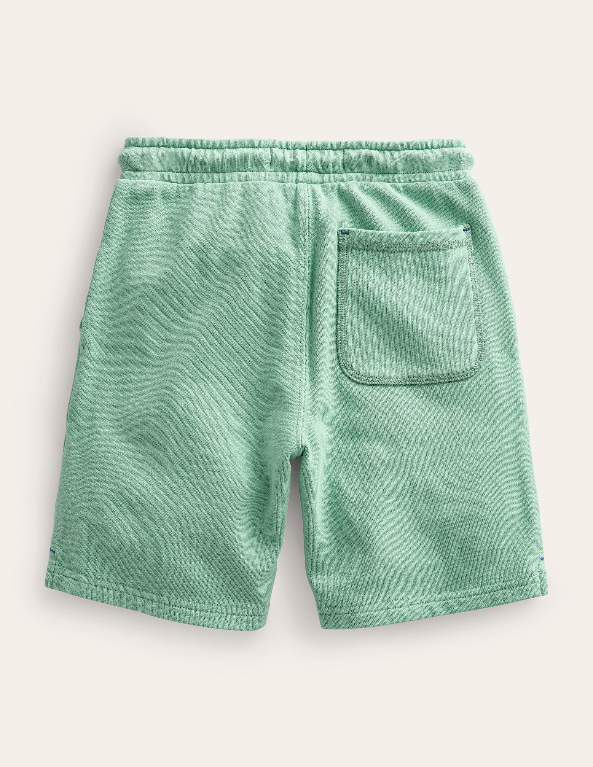 Garment-Dyed Cotton Shorts-Opal Green - Image 2