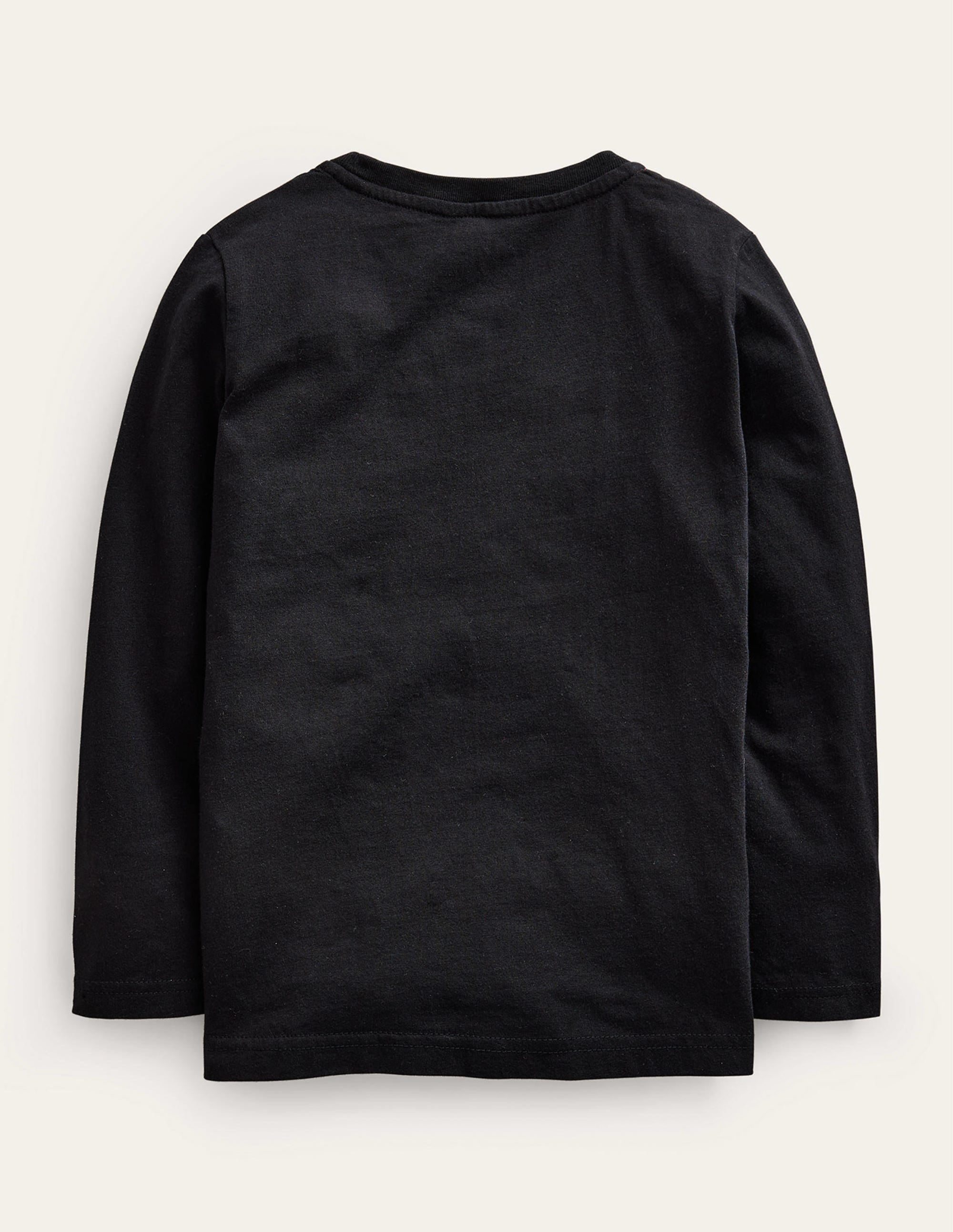 Halloween Appliqué T-shirt-Black - Image 2