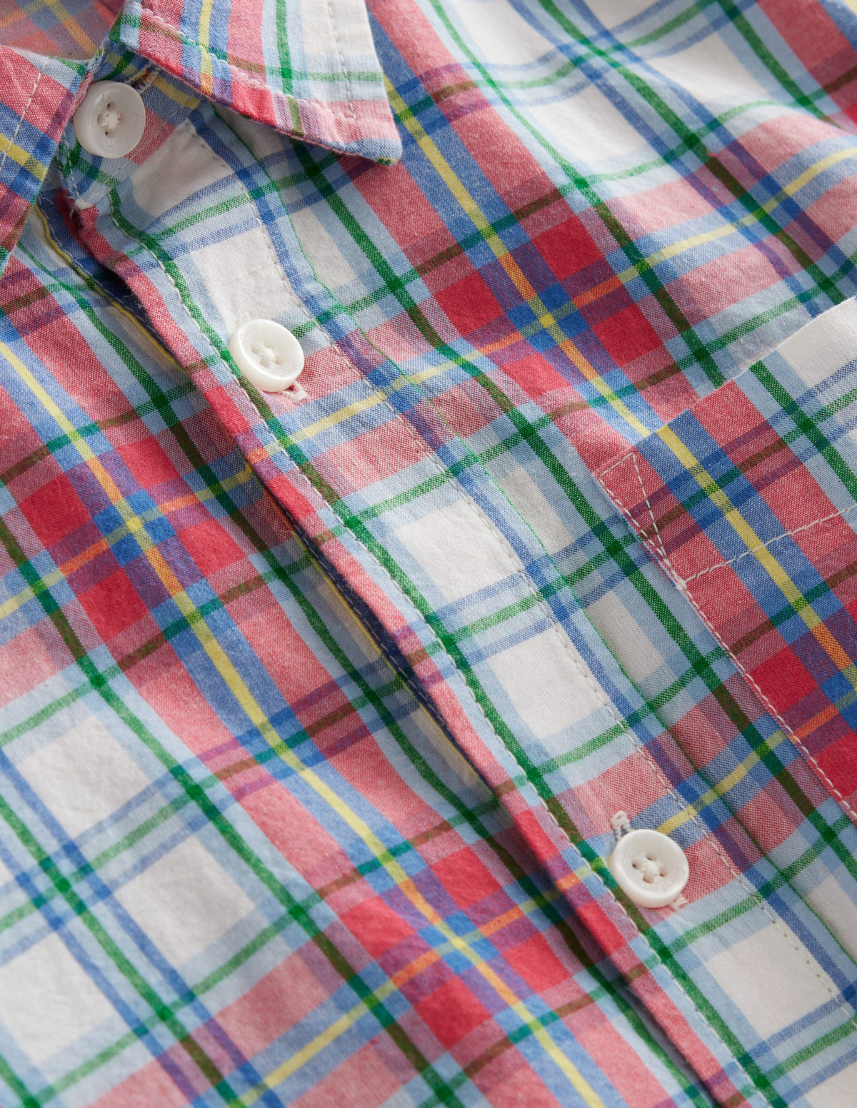 Cotton Shirt-Red Check - Image 3
