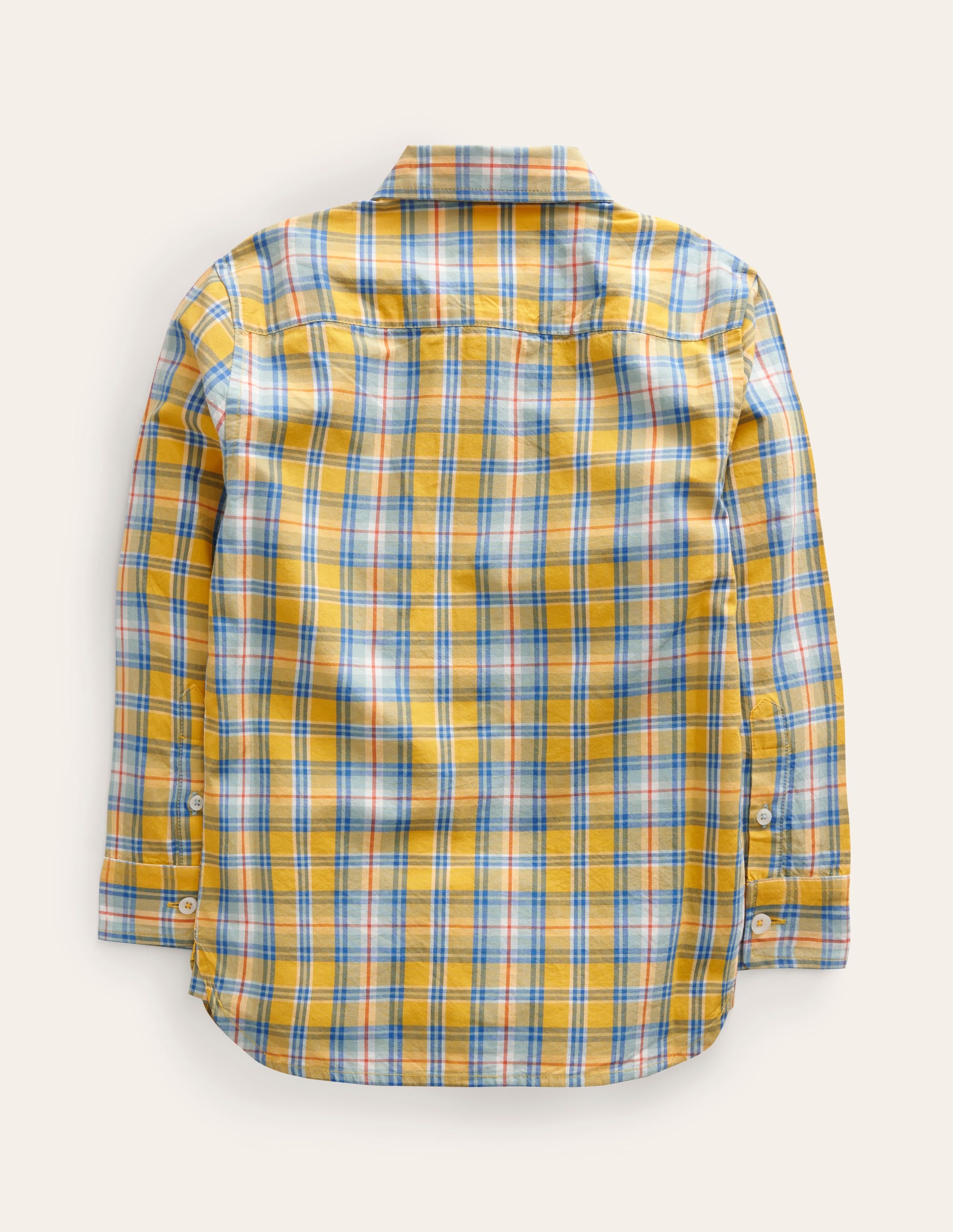 Cotton Shirt-Yellow Check - Image 2