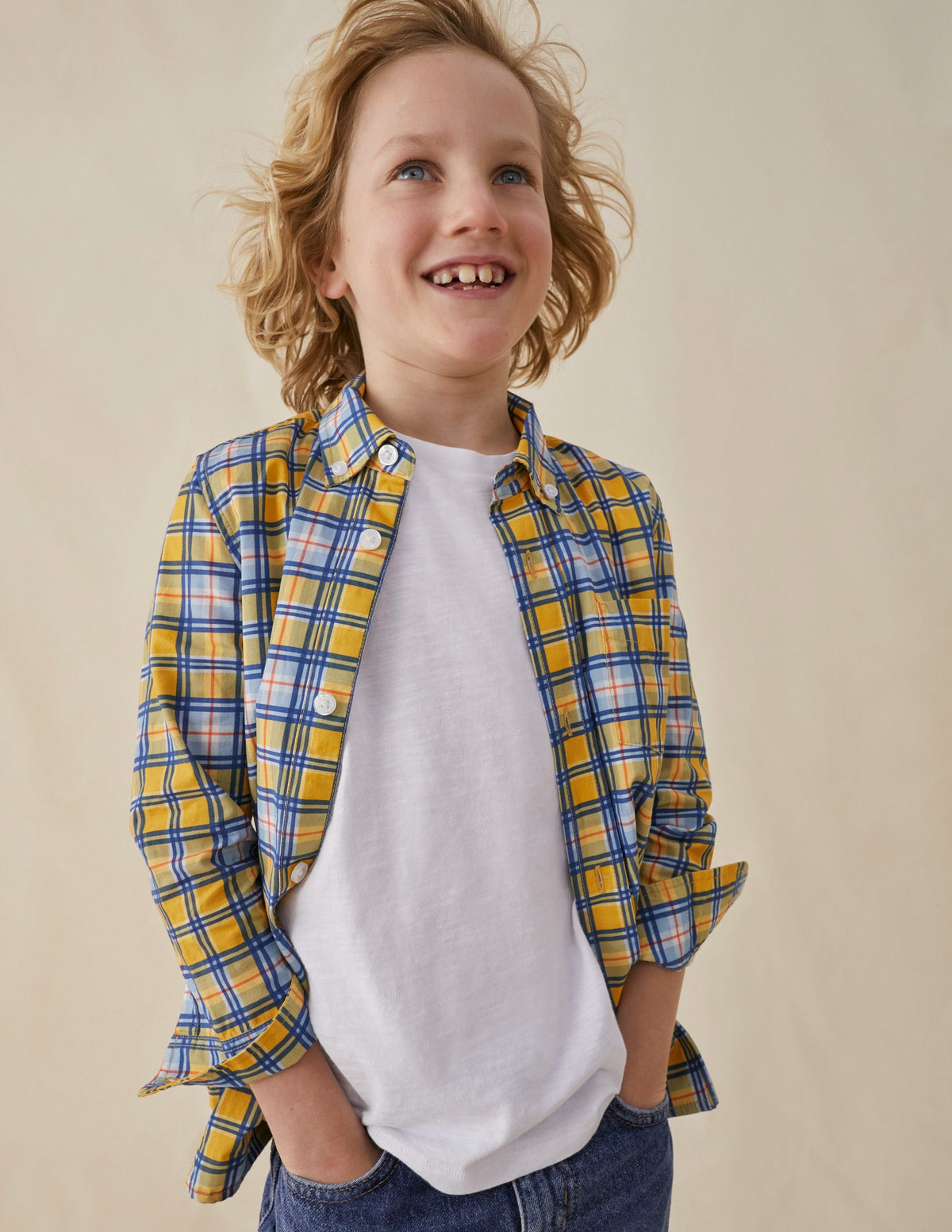 Cotton Shirt-Yellow Check - Image 4