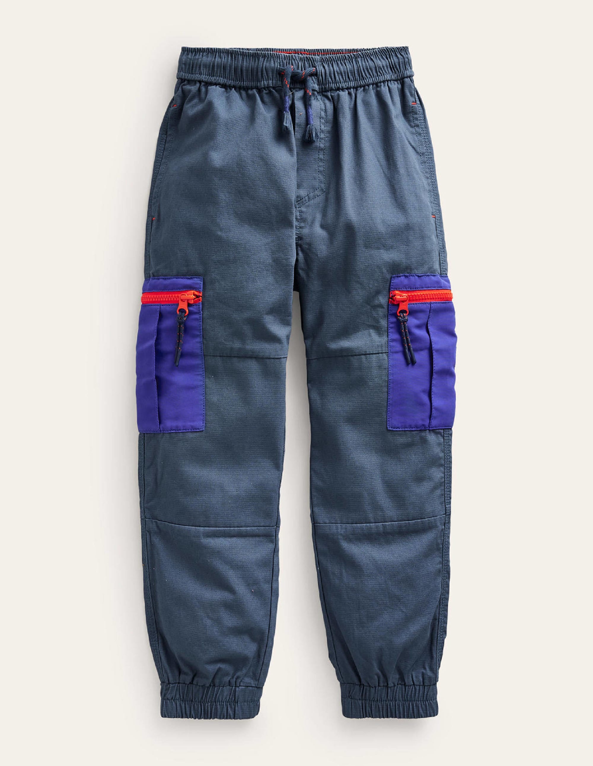 Ripstop Cargo Trousers-Robot Blue - Image 1