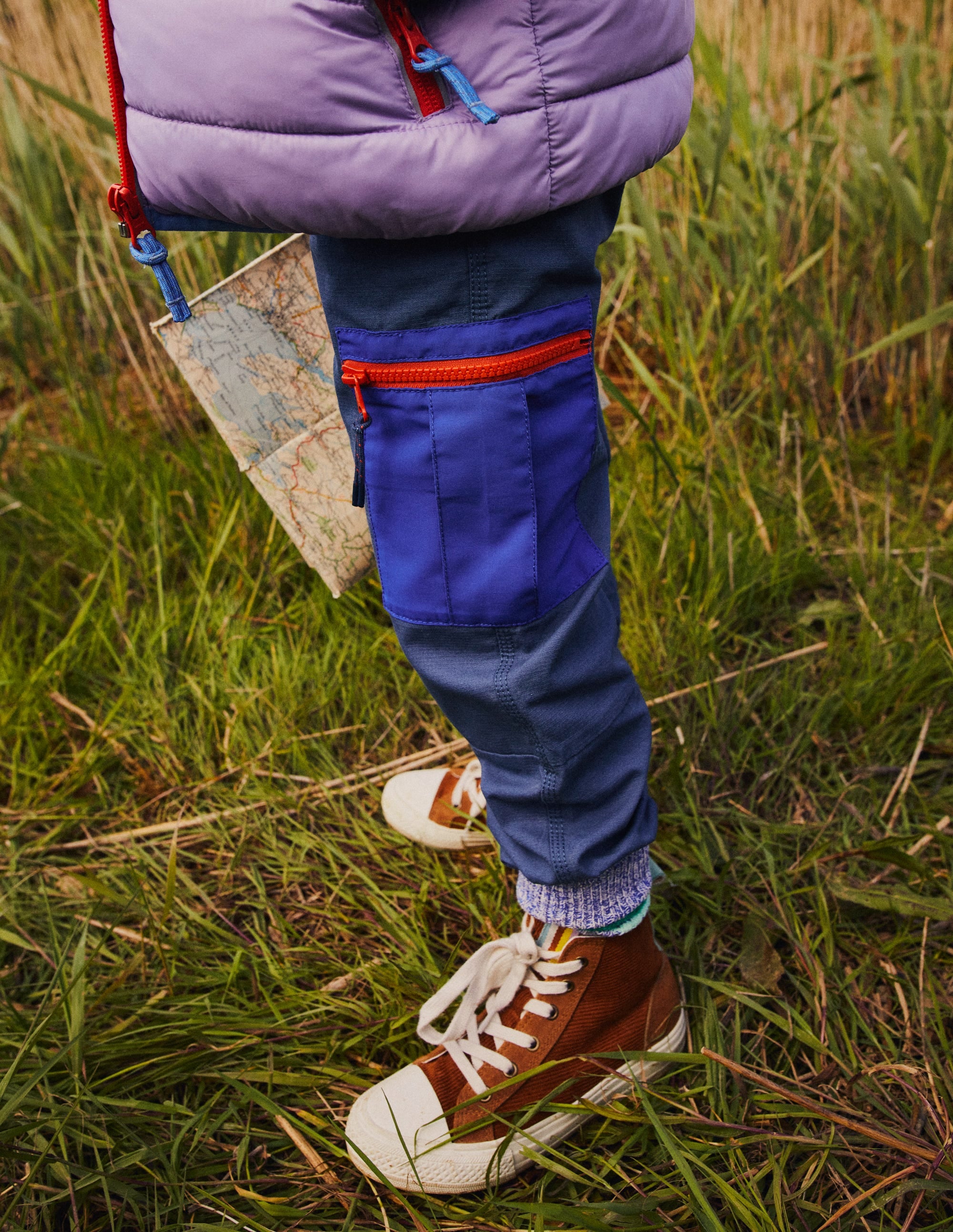 Ripstop Cargo Trousers-Robot Blue - Image 5