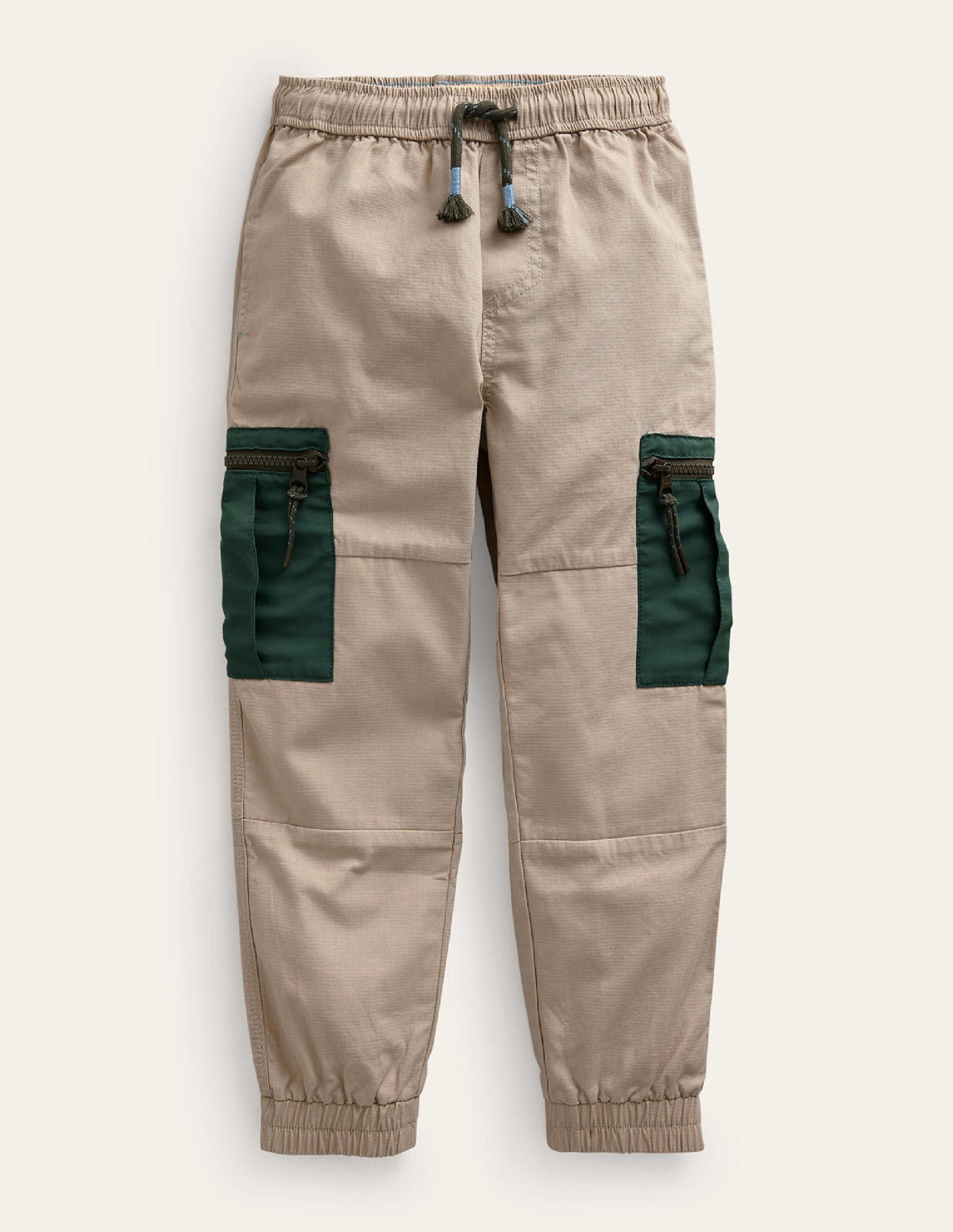 Ripstop Cargo Trousers-Stone-1
