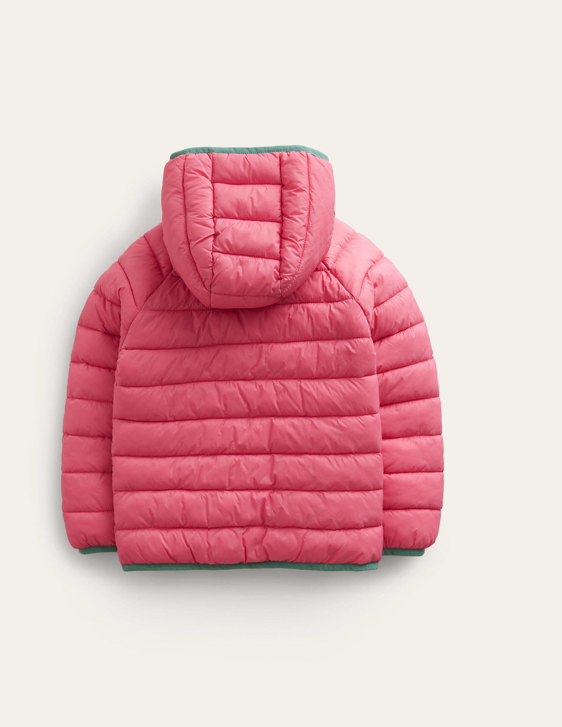 Pack-away Padded Jacket-Rose Red-2