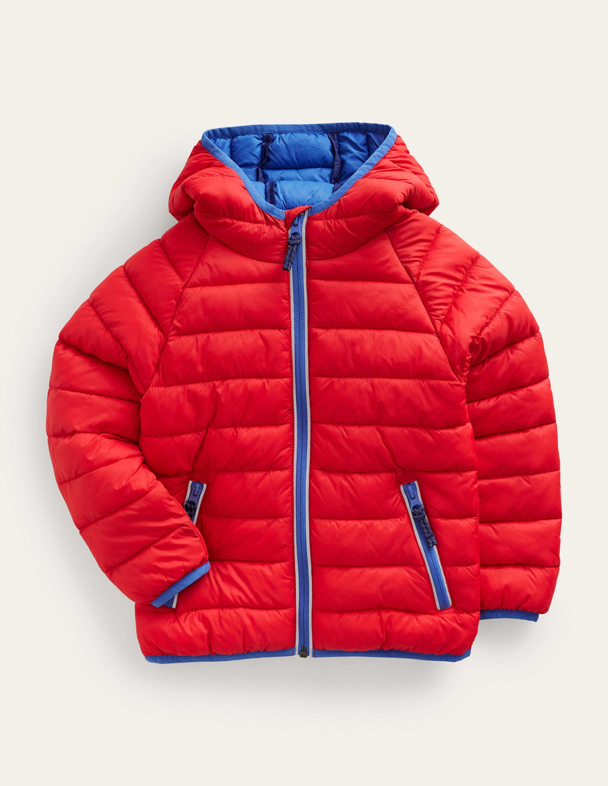 Pack-away Padded Jacket-Rockabilly Red-1