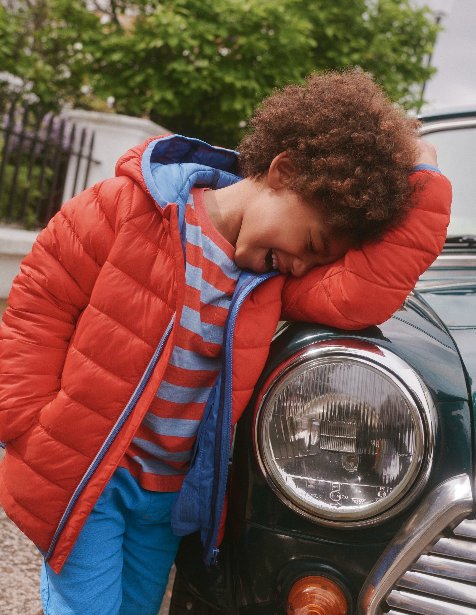 Pack-away Padded Jacket-Rockabilly Red-3