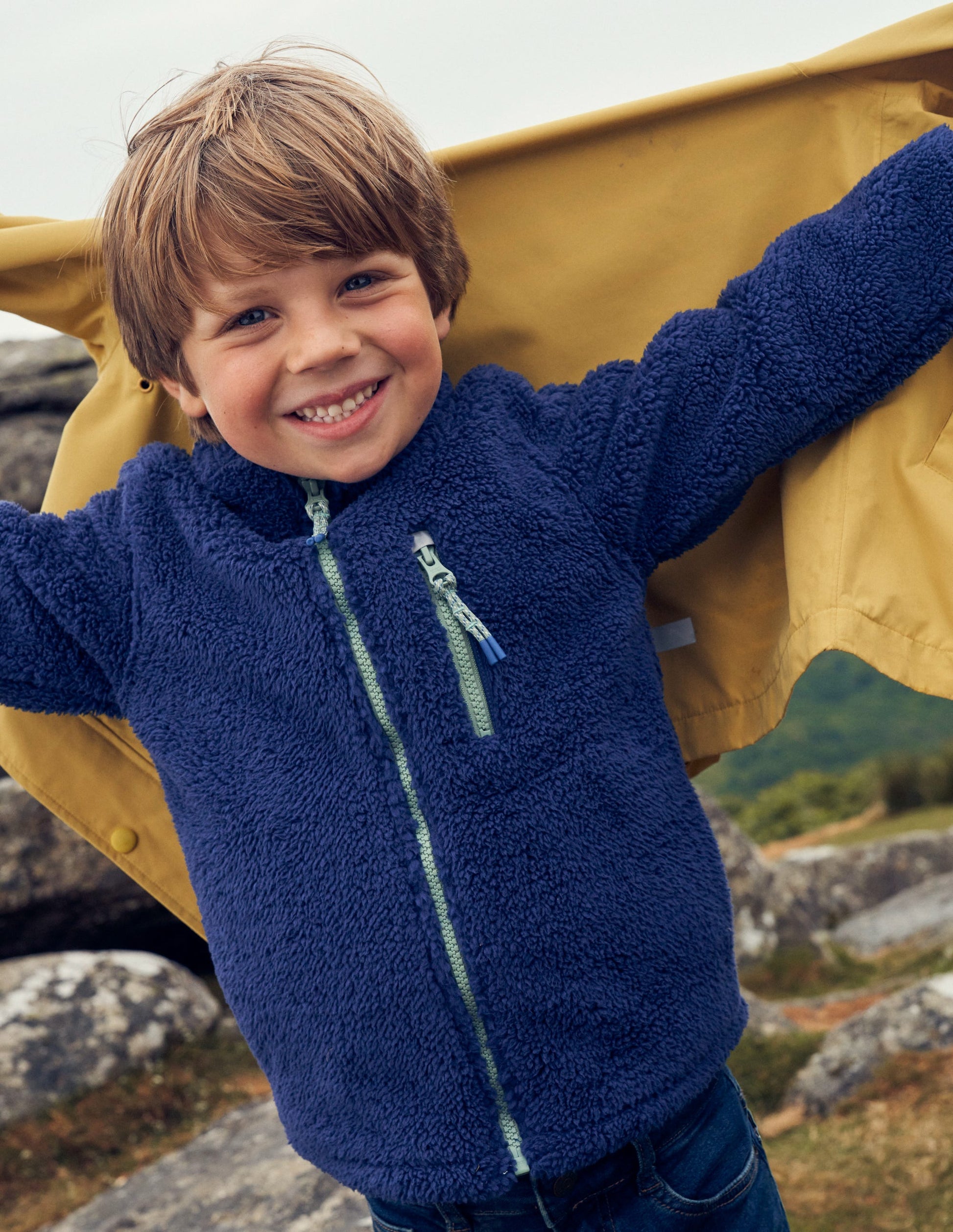 Cosy Windproof Fleece-French Navy-5