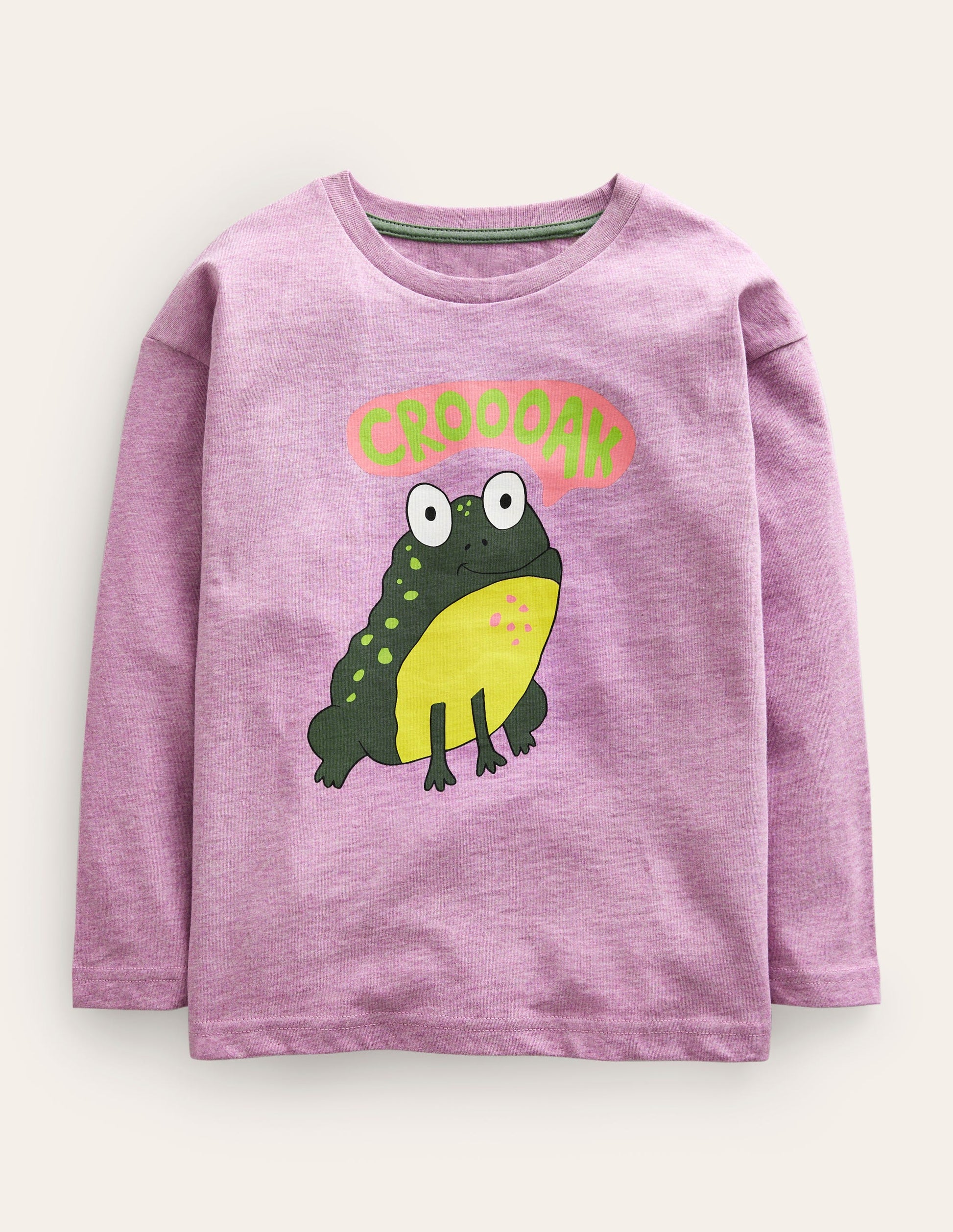 Frog Relaxed T-shirt-Purple Frog-1