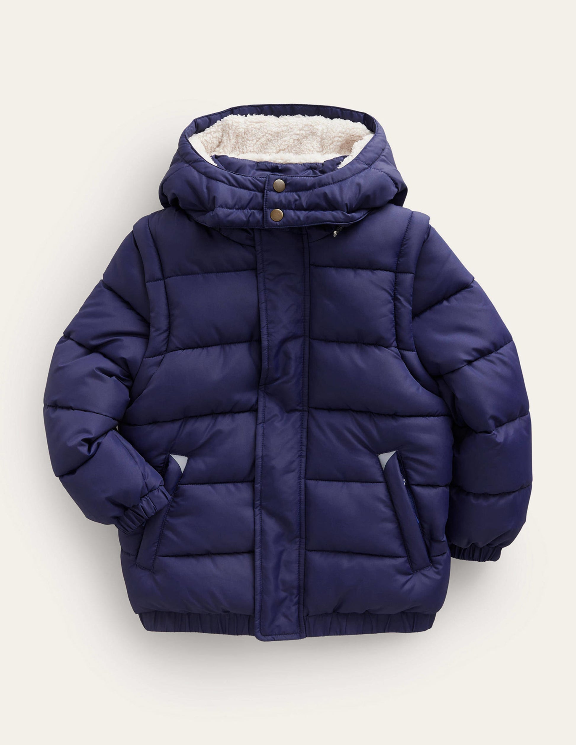 2-in-1 Padded Coat-French Navy-1
