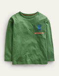 Fun Science Logo T-shirt-Safari Green