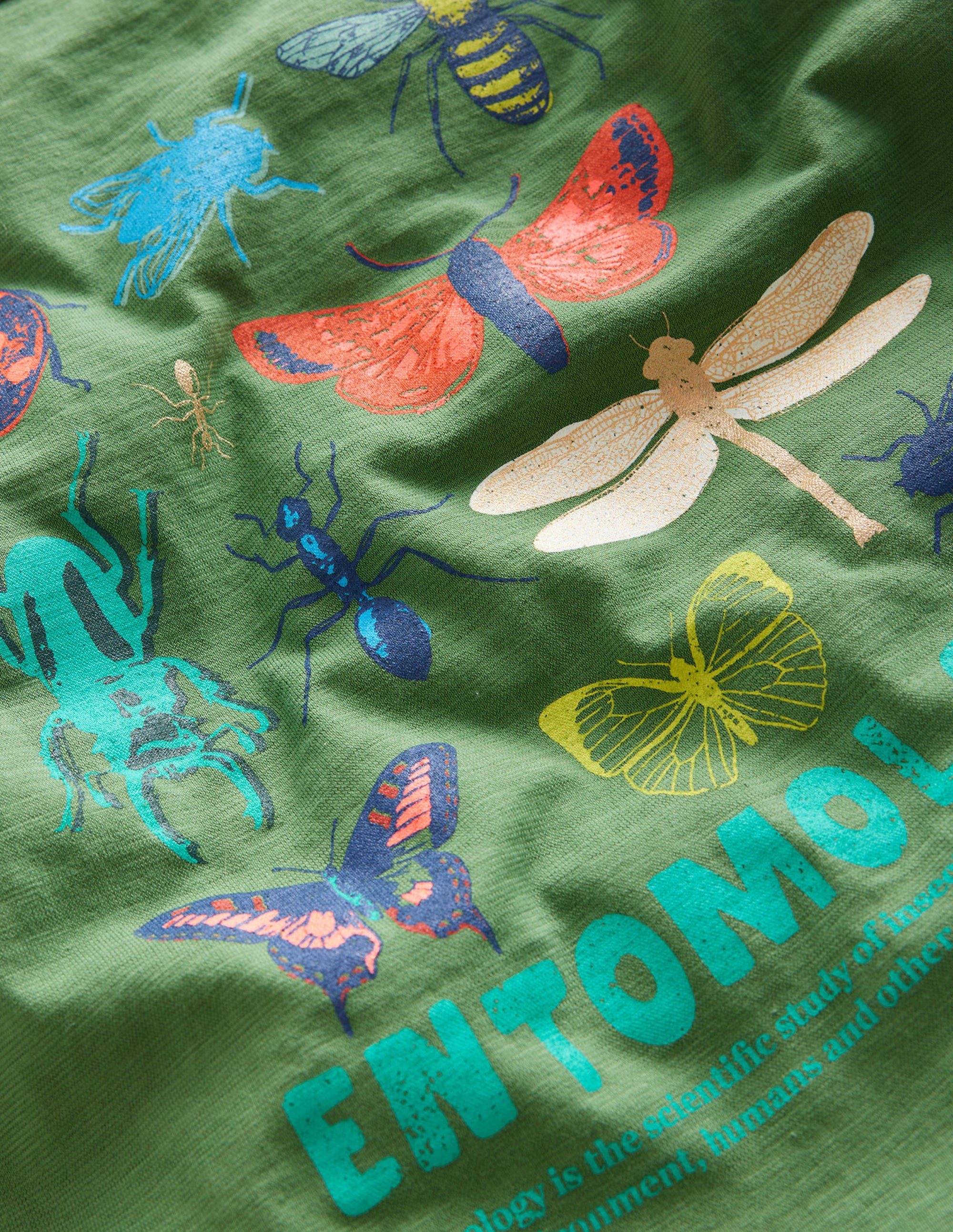 Fun Science Logo T-shirt-Safari Green - Image 3