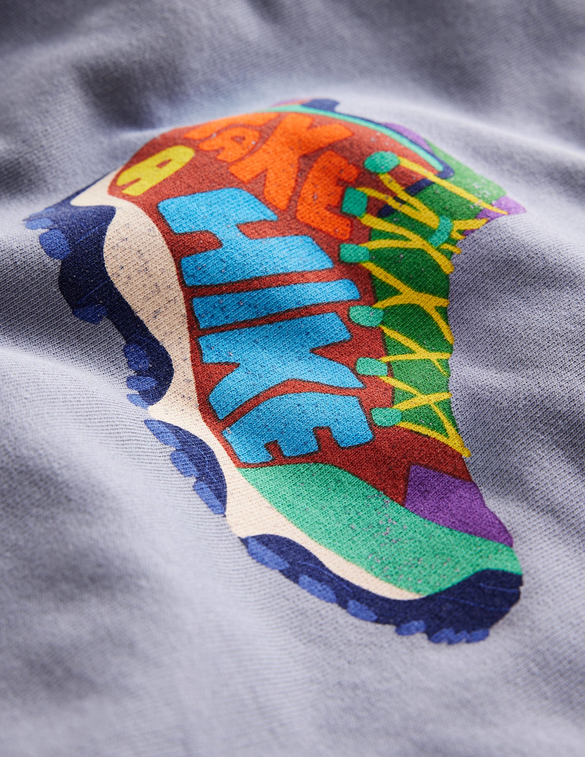 Garment Dye Logo Sweatshirt-Grey Hiking Boot - Image 3