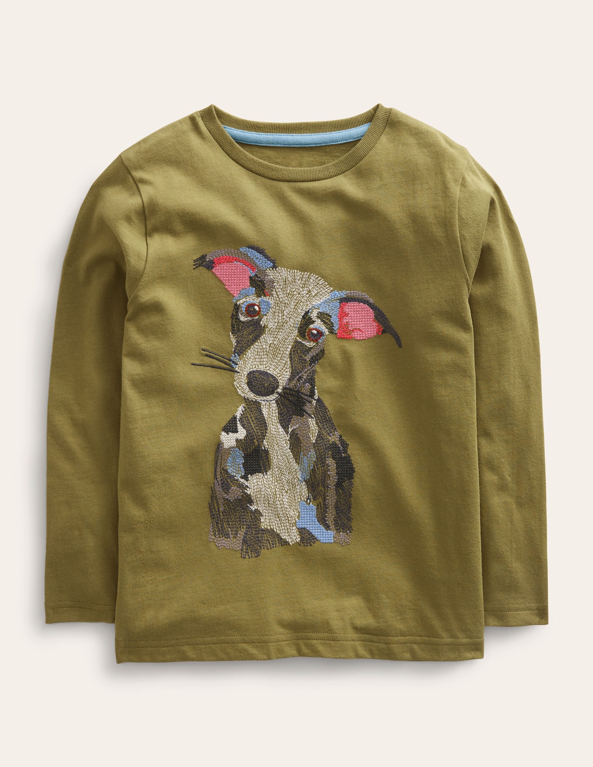 Superstitch T-shirt-Green Olive - Image 1