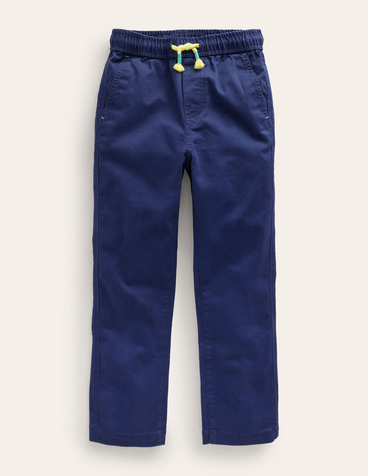 Slim Pull-On Trousers-College Navy Cord