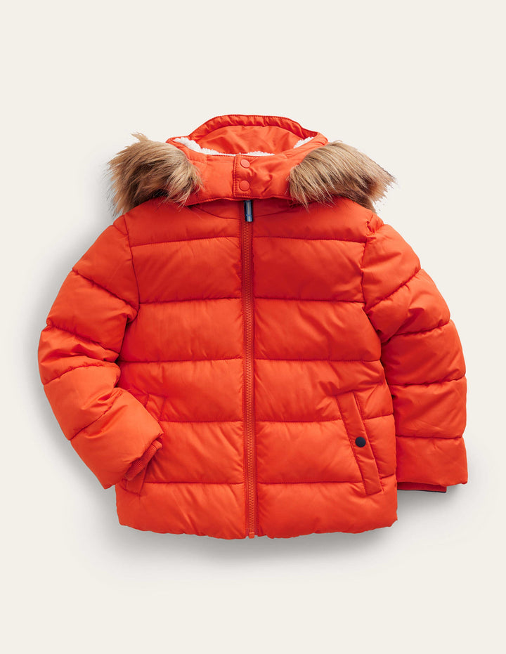 Fun Padded Jacket-Autumn Maple Orange