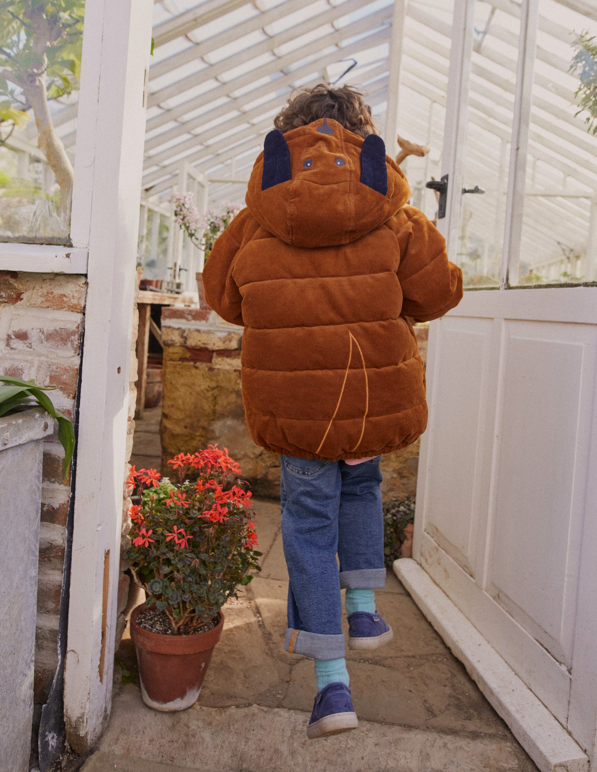 Novelty Padded Coat-Butterscotch Brown-8