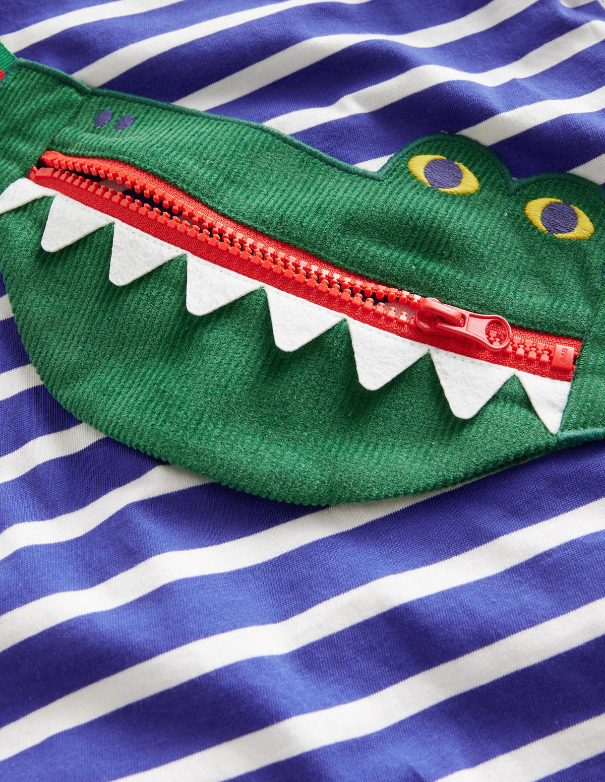Novelty Bag T-shirt-Bluing/ Ivory Stripe - Image 3