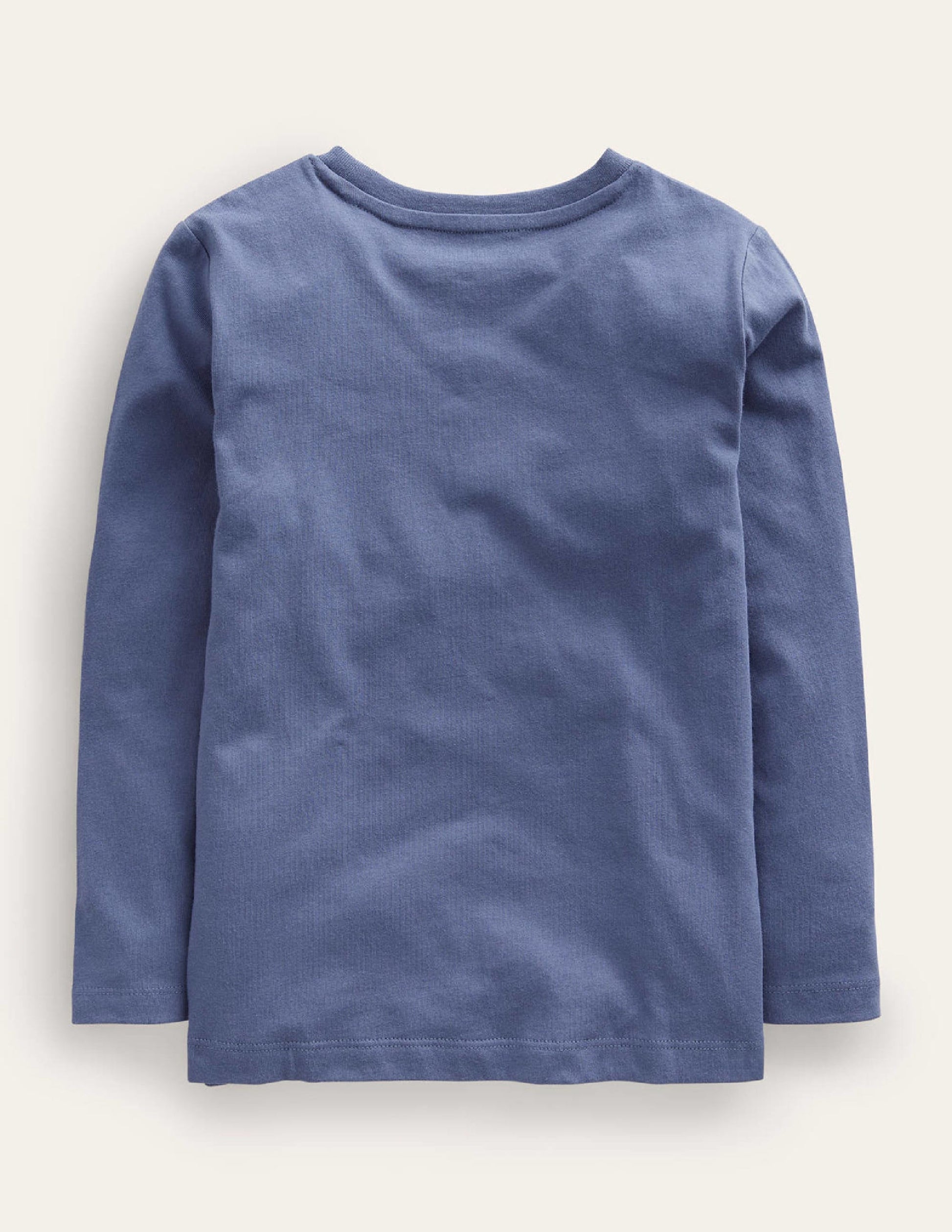 Chain Stitch Logo T-shirt-Robot Blue-2