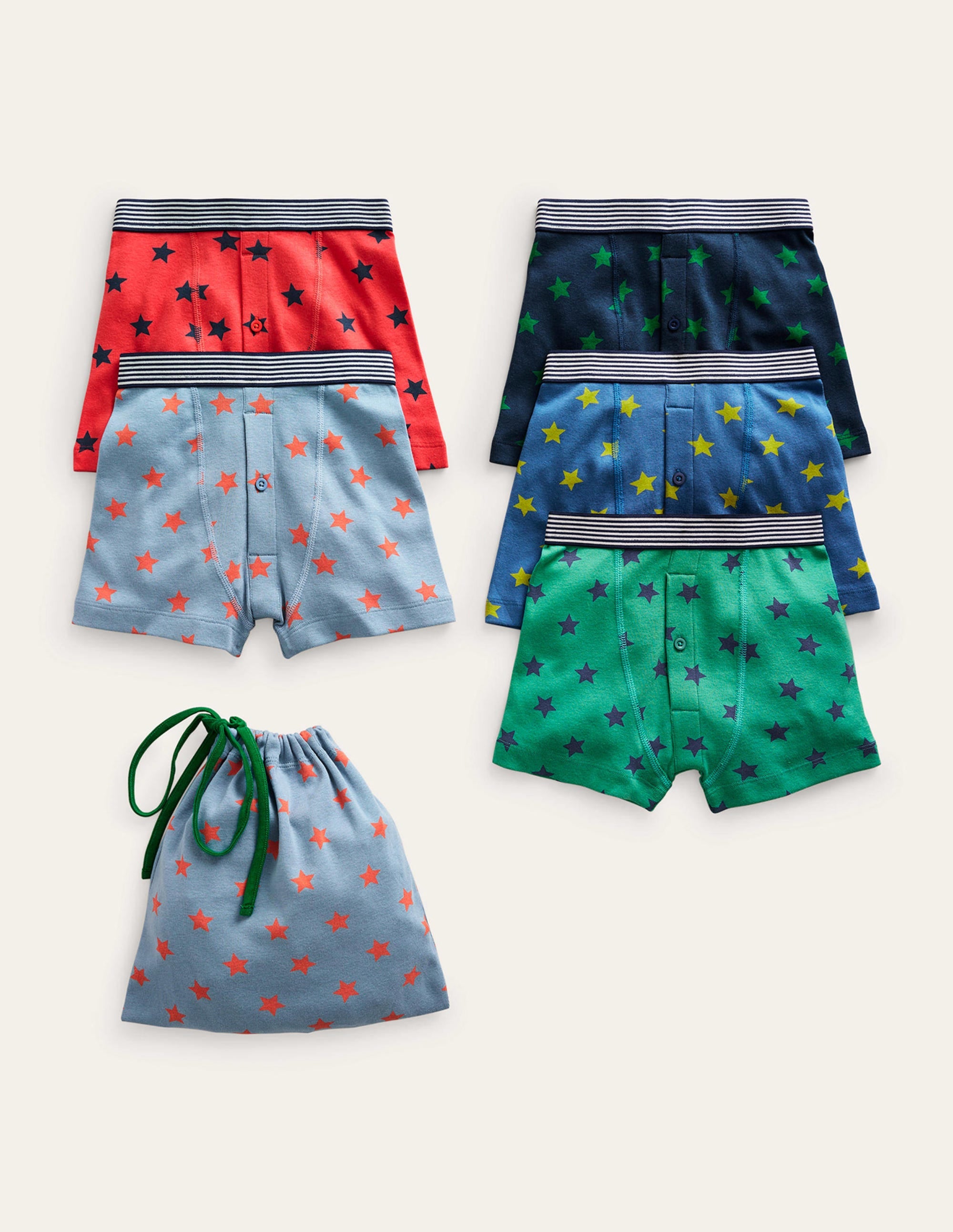 Boxers 5 Pack-Multi Stars - Image 1