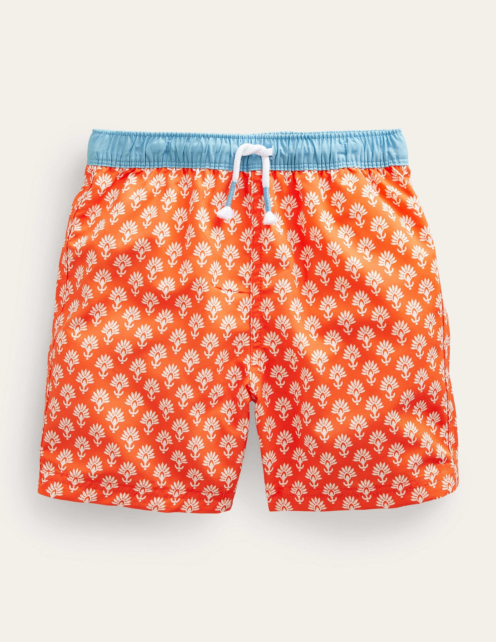 Swim Shorts-Fire Woodblock-1