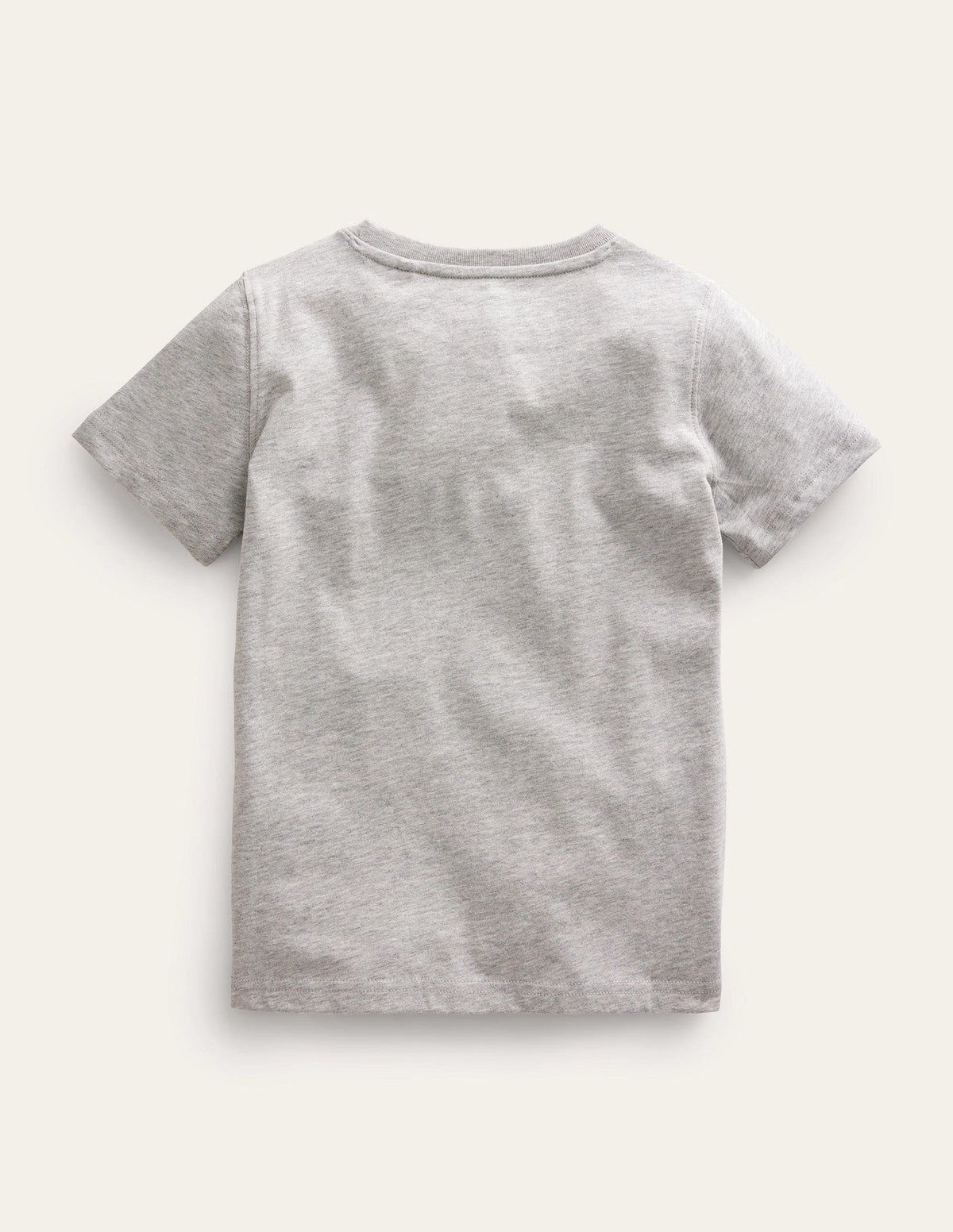 Graphic-Print Cotton T-Shirt-Silver Marl Fish - Image 2