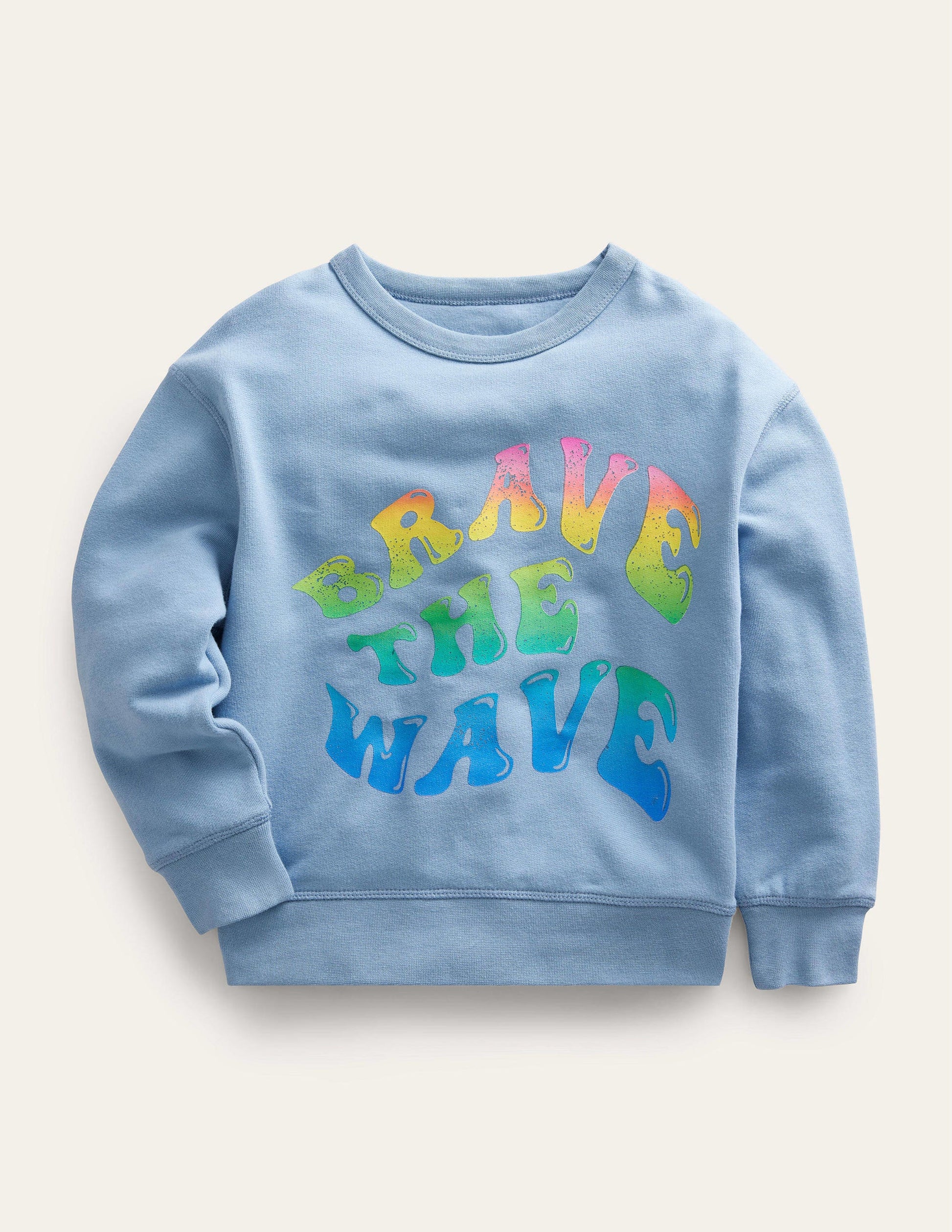 Logo Sweatshirt-Pebble Blue-1