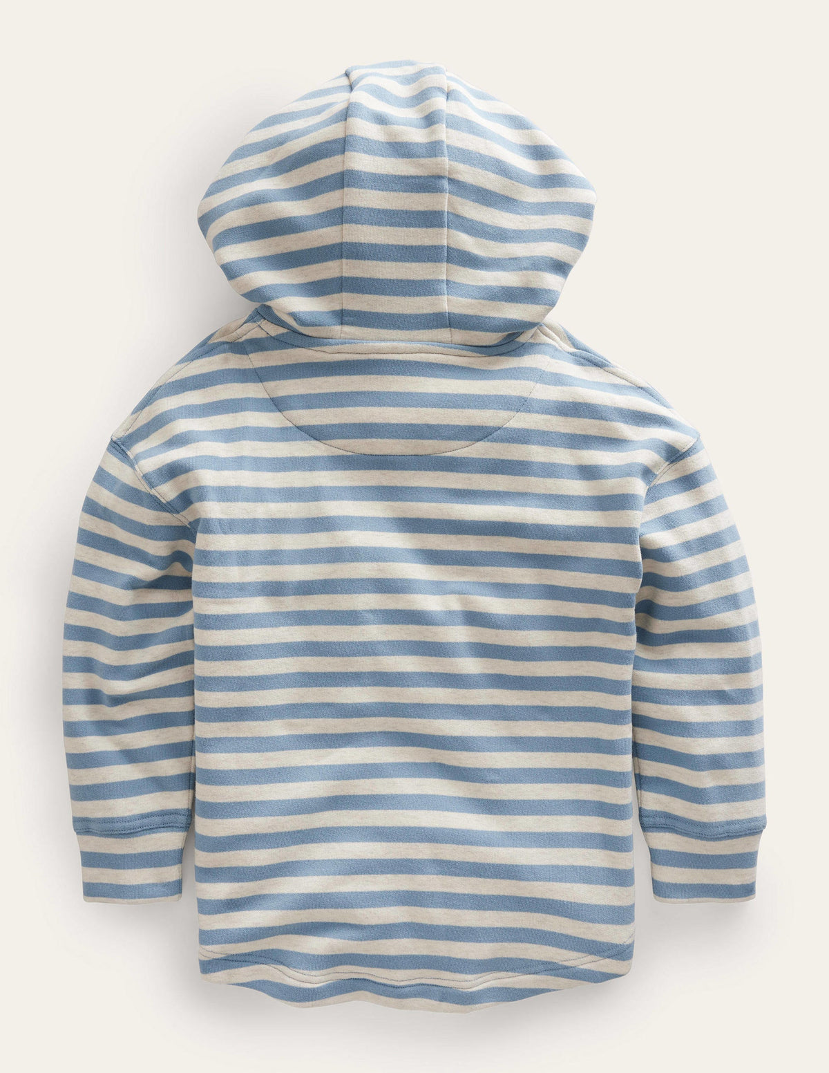 Cosy Relaxed Hoodie-Navy/Grey Marl-2
