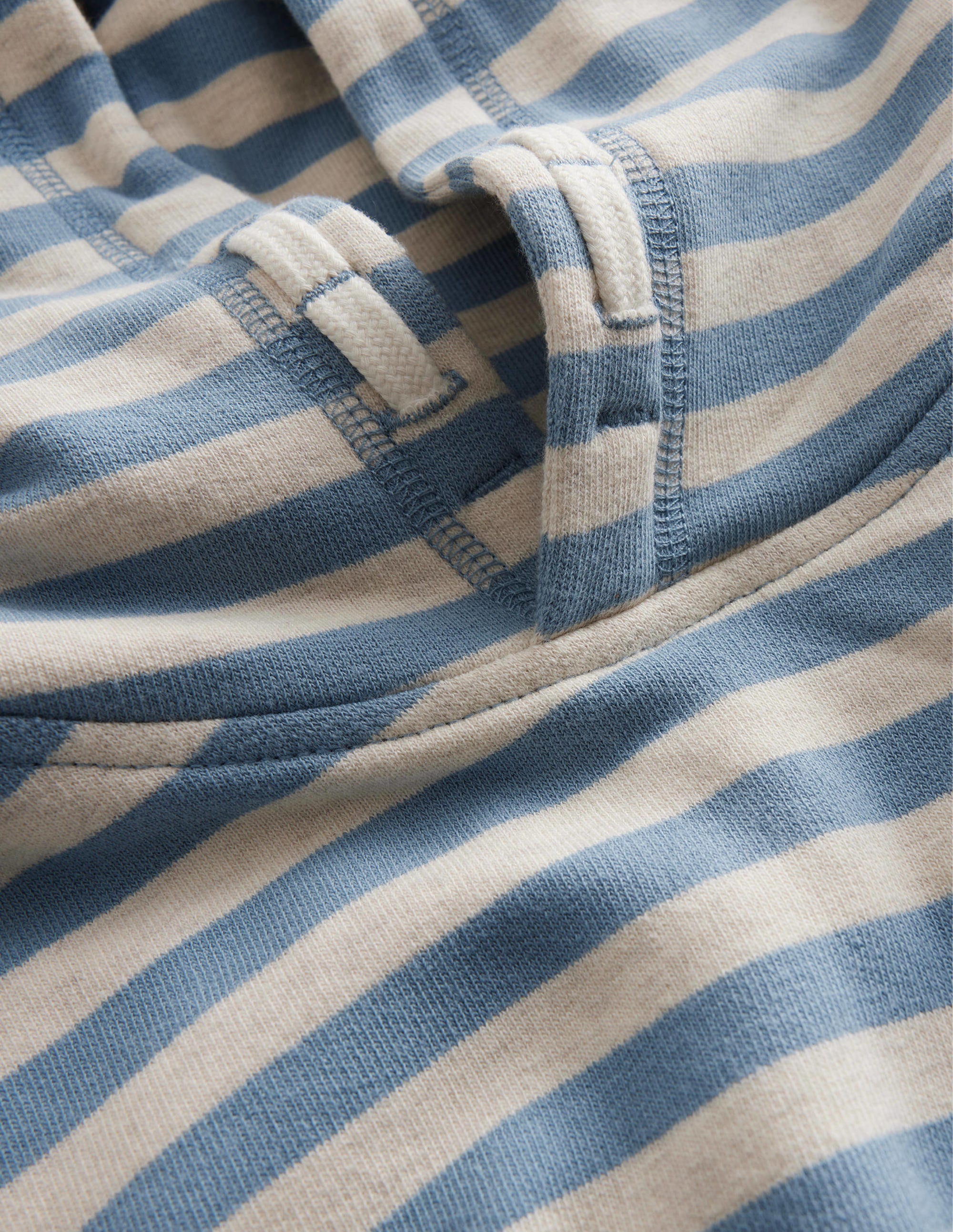 Cosy Relaxed Hoodie-Navy/Grey Marl - Image 3