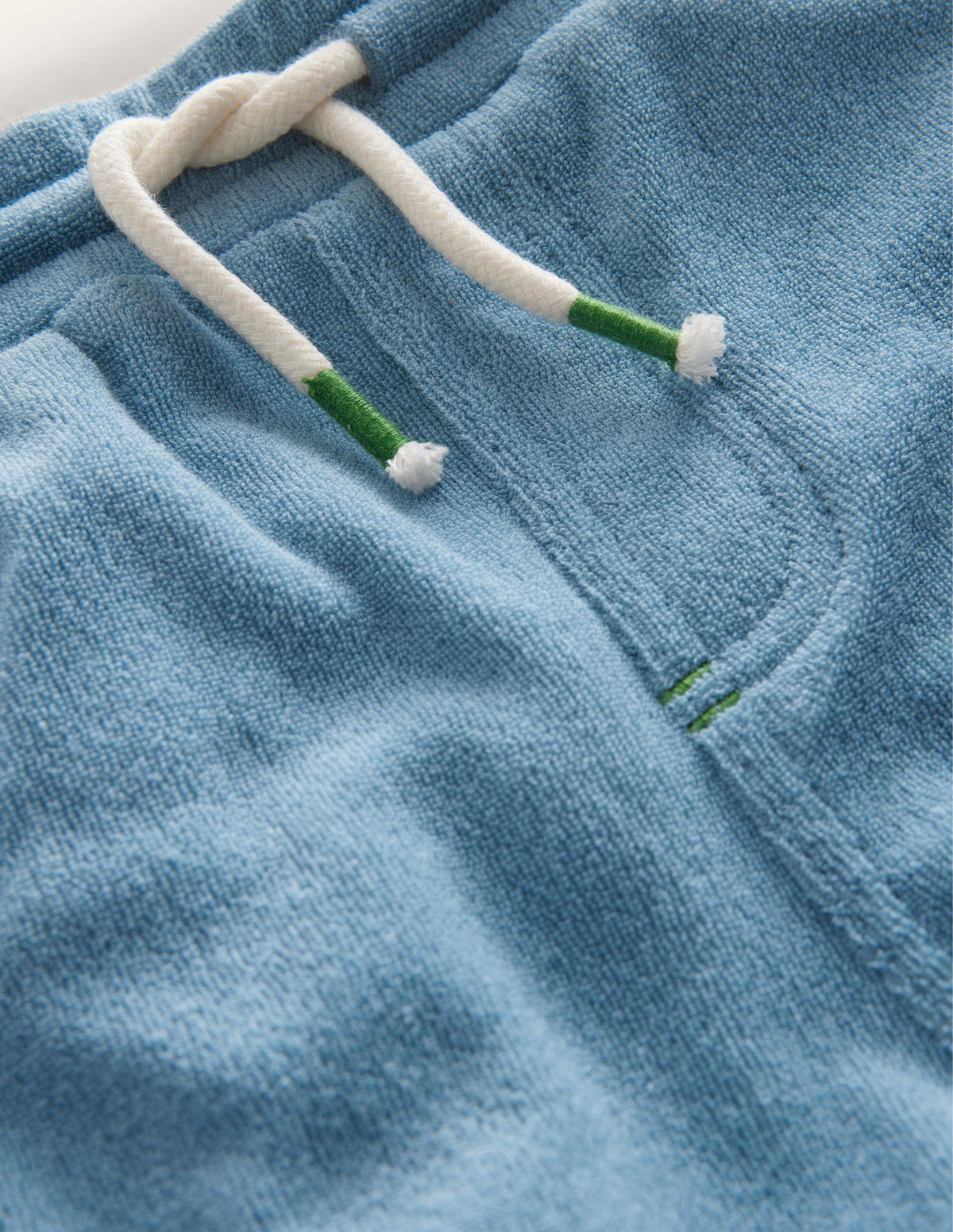 Retro Jersey Shorts-Pebble Blue - Image 3