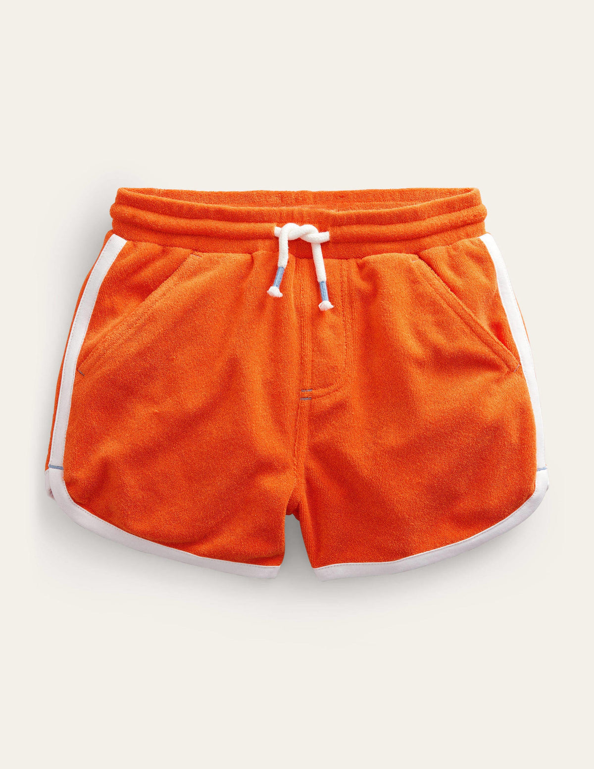 Retro Jersey Shorts-Fire Opal Orange - Image 1