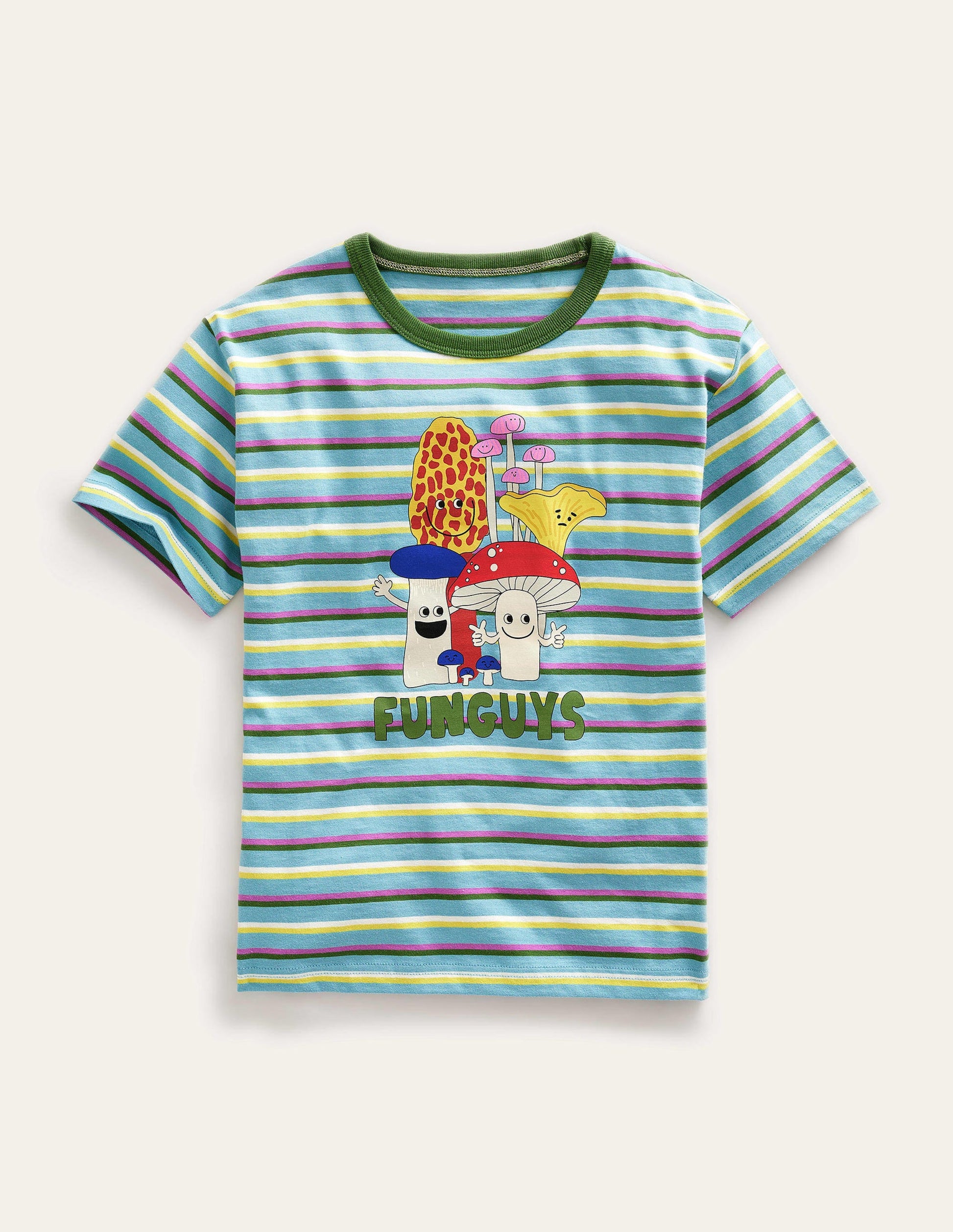 Relaxed Printed T-Shirt-Multi Mushroom-1