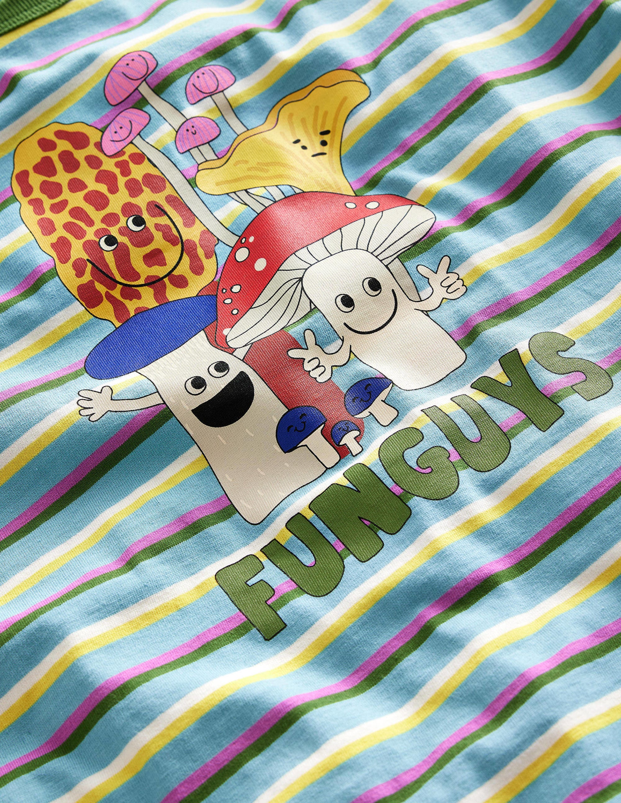 Relaxed Printed T-Shirt-Multi Mushroom - Image 3