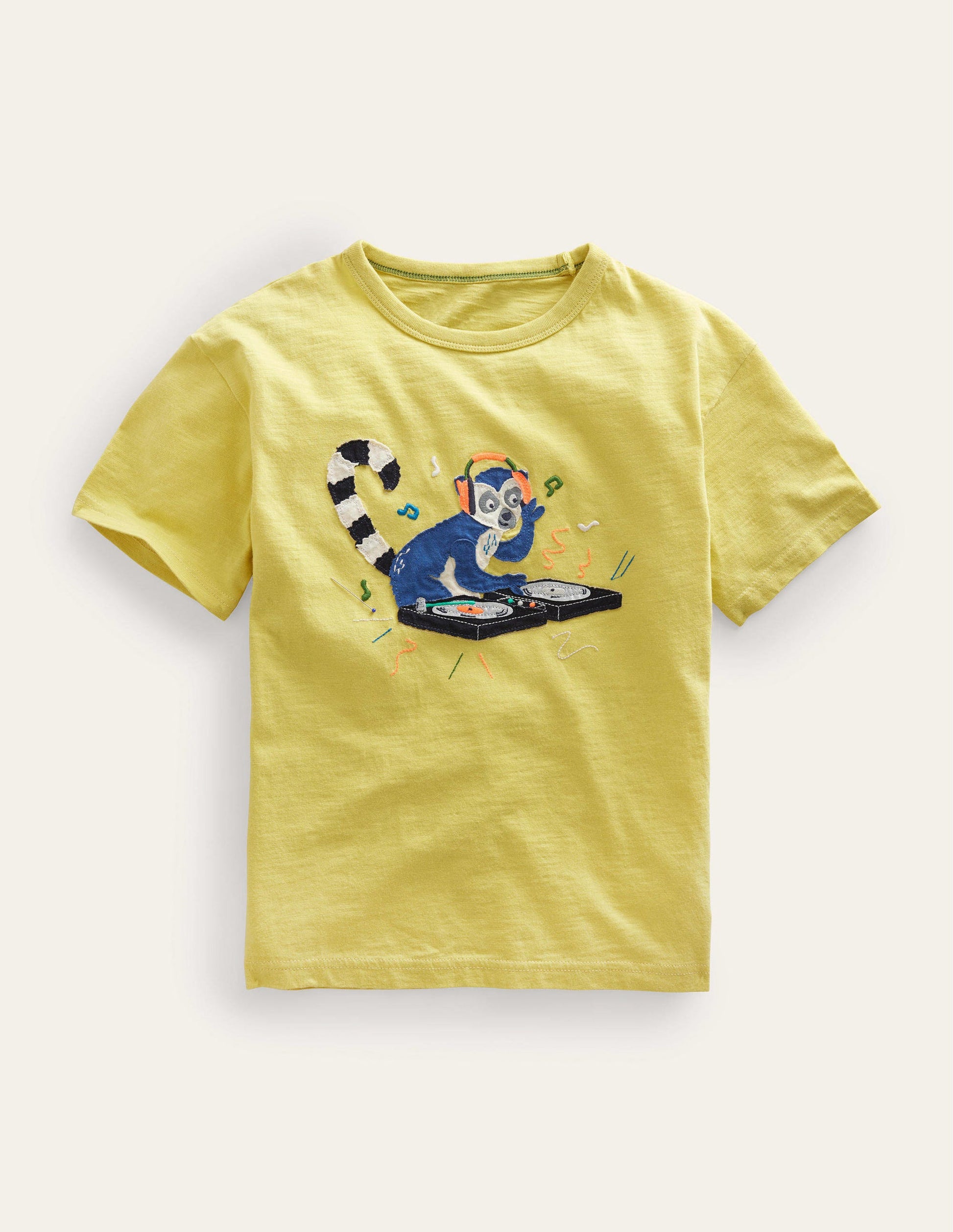 Relaxed Appliqué T-Shirt-Buttercup Yellow-1