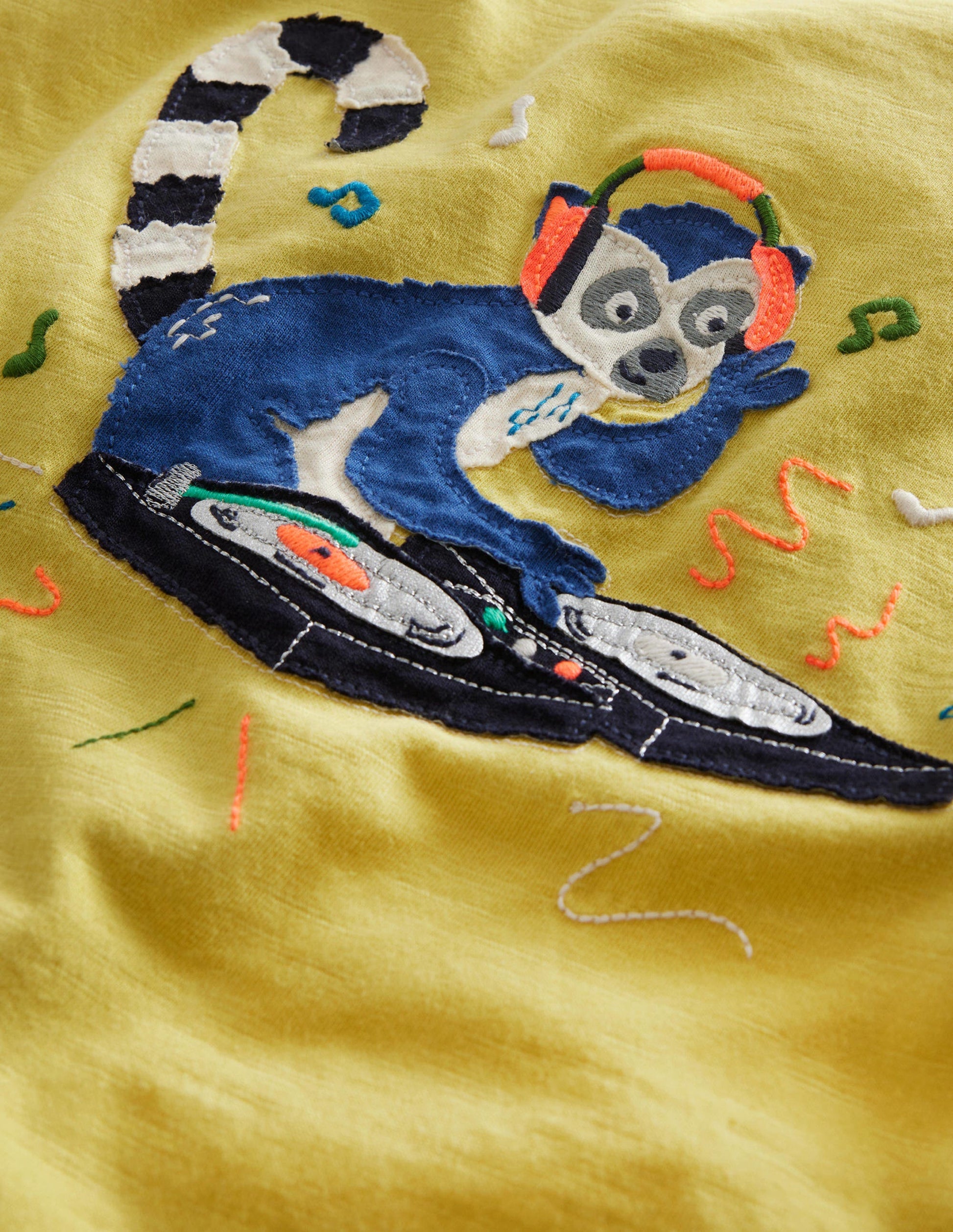 Relaxed Appliqué T-Shirt-Buttercup Yellow-3