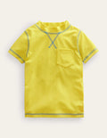 Short Sleeve Rash Vest-Gooseberry Yellow
