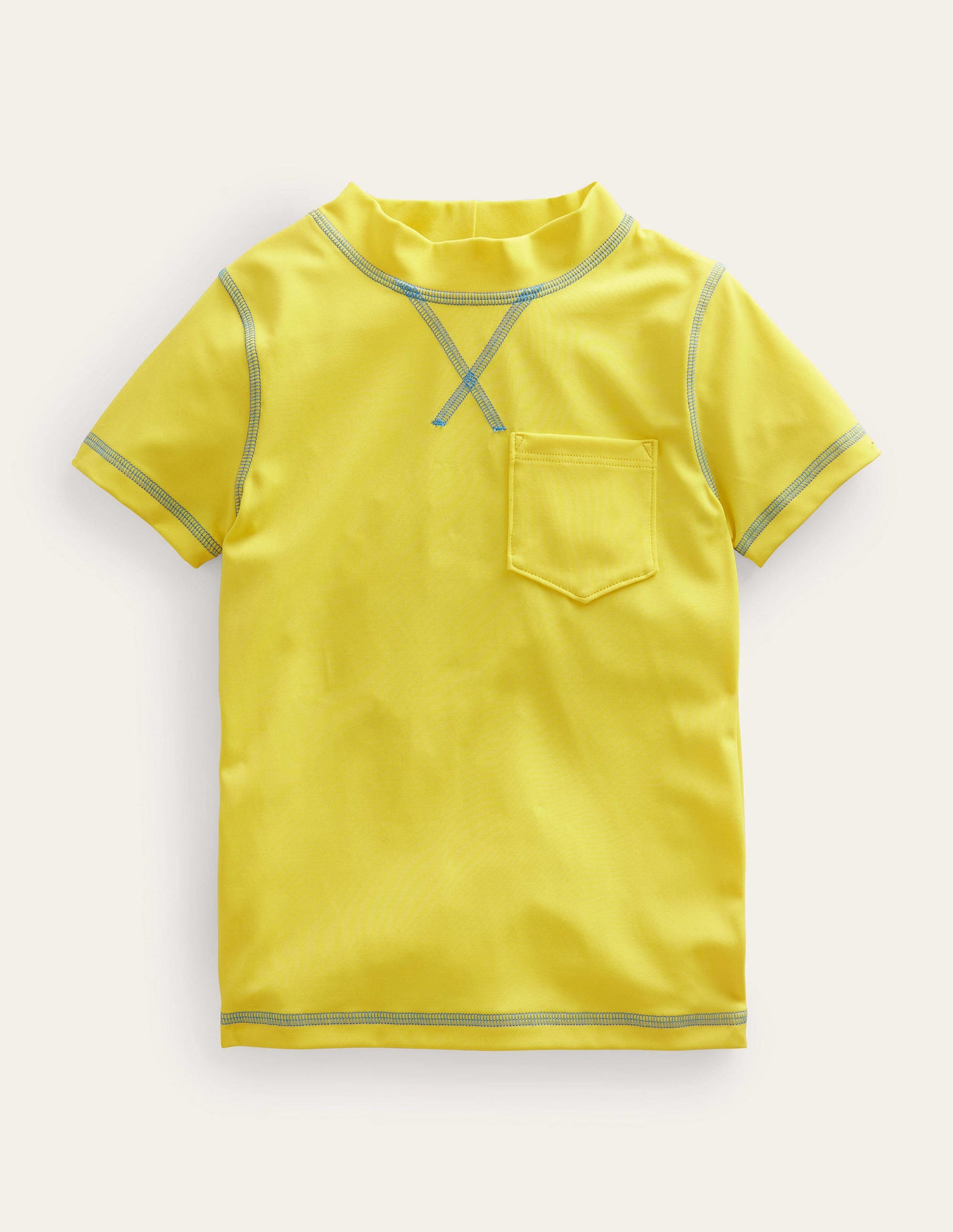 Short Sleeve Rash Vest-Gooseberry Yellow-1